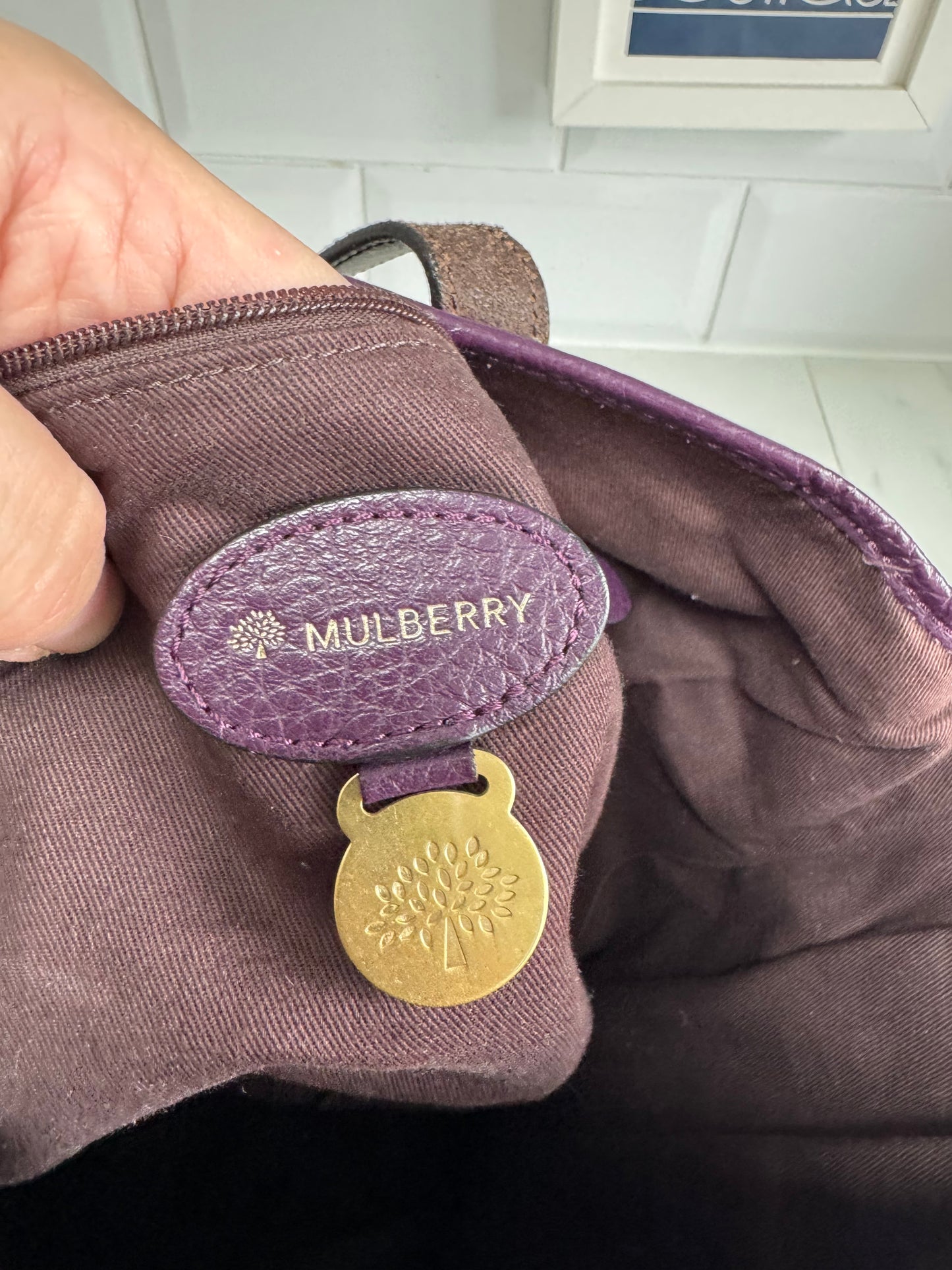 Mulberry Mitzy Tote - Eggplant