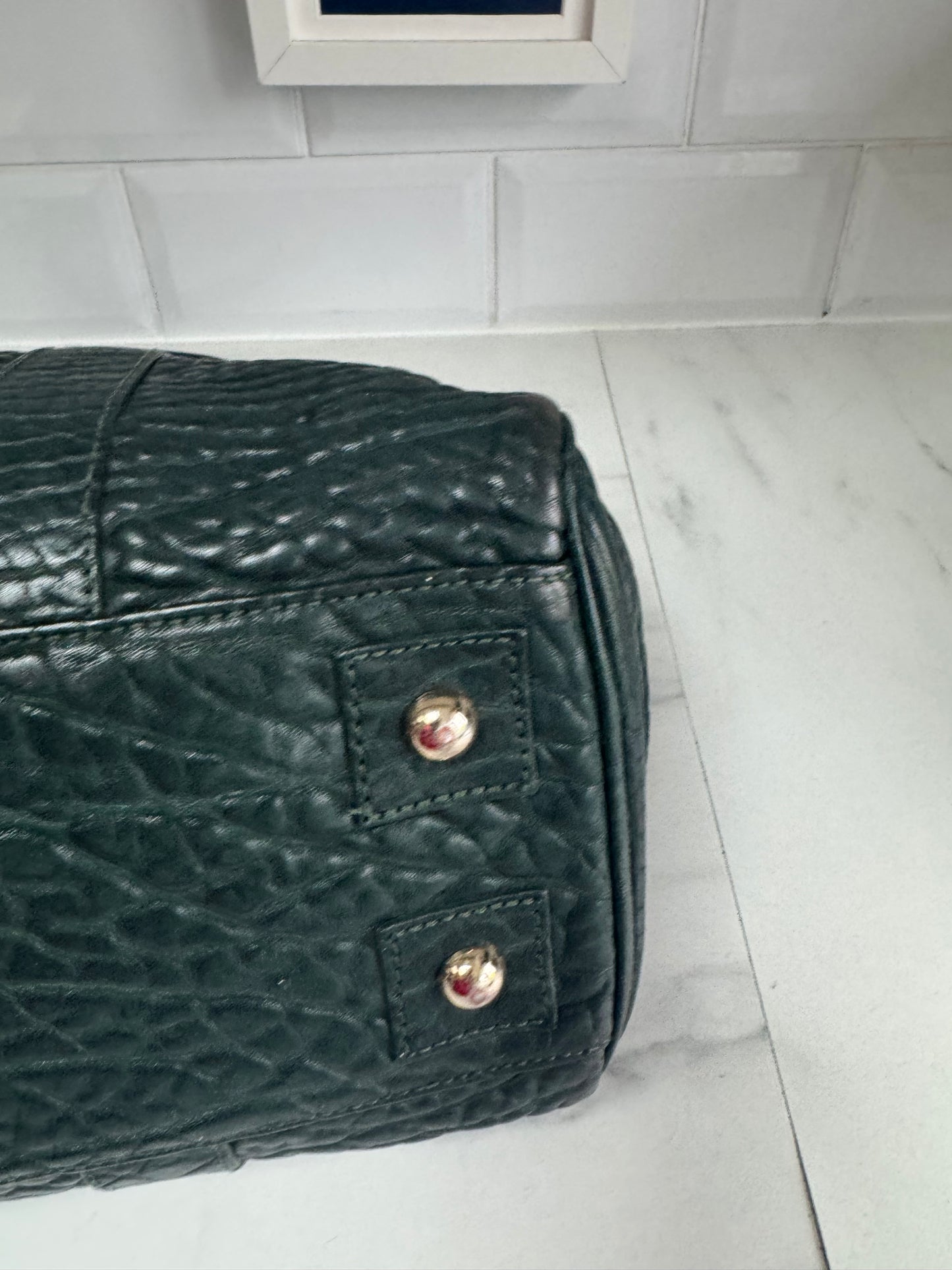 Mulberry Bayswater in Shrunken Calf - Forest Green