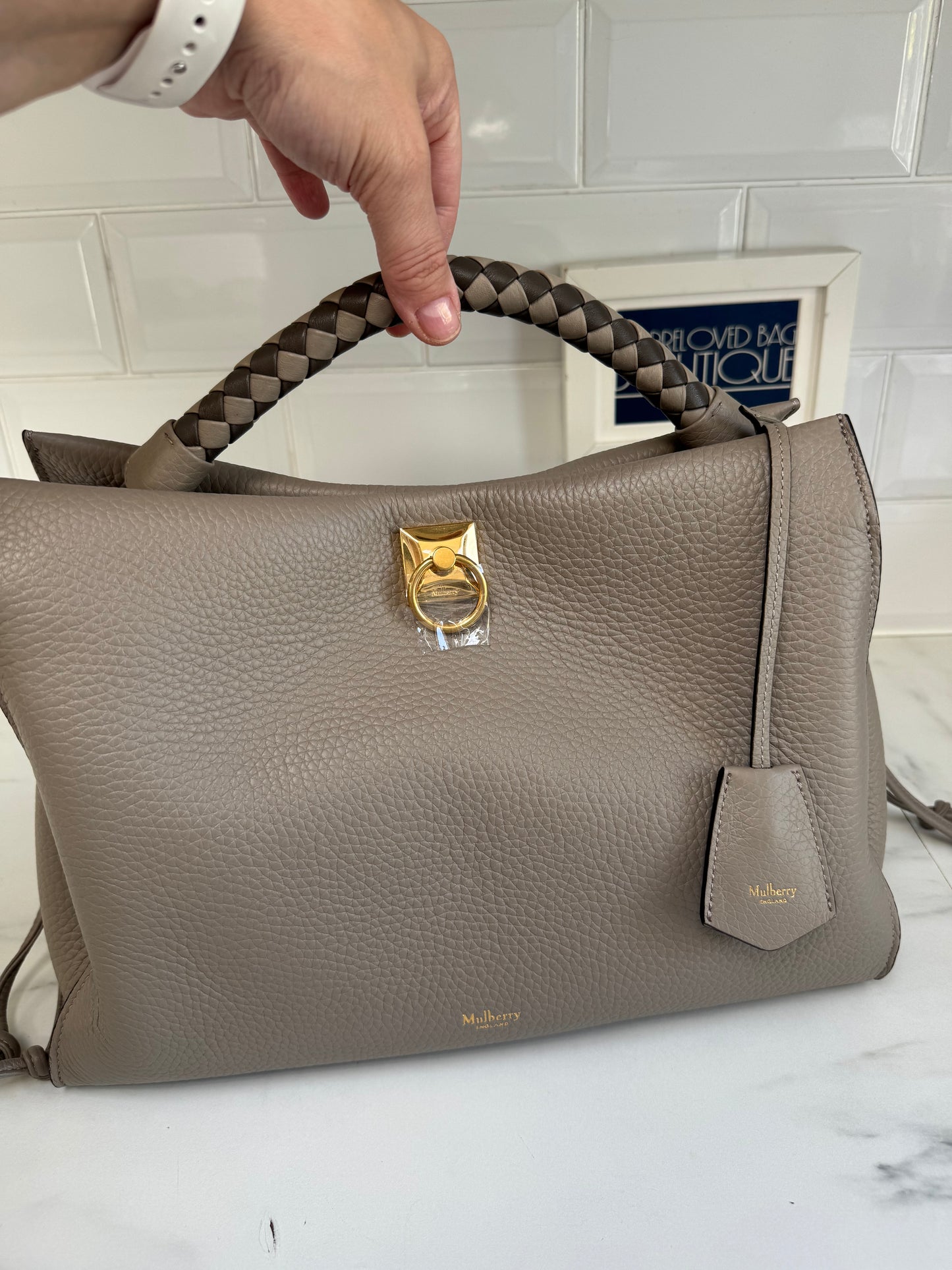 Mulberry Large Iris - Grey