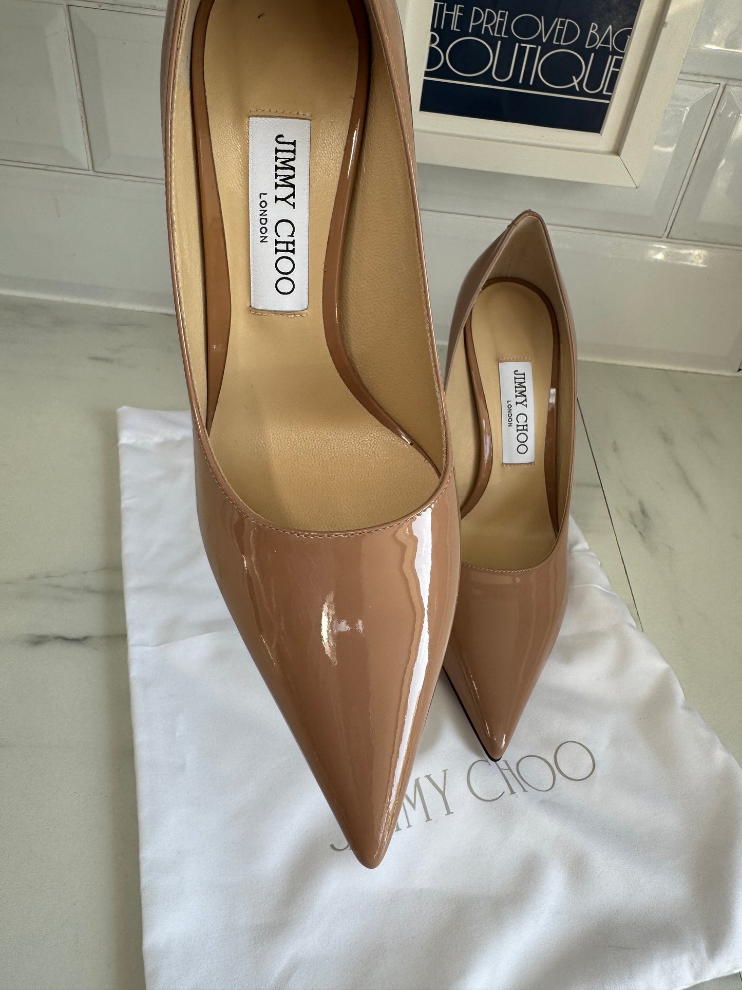 Jimmy Choo Love 100  Heels - Ballet Pink