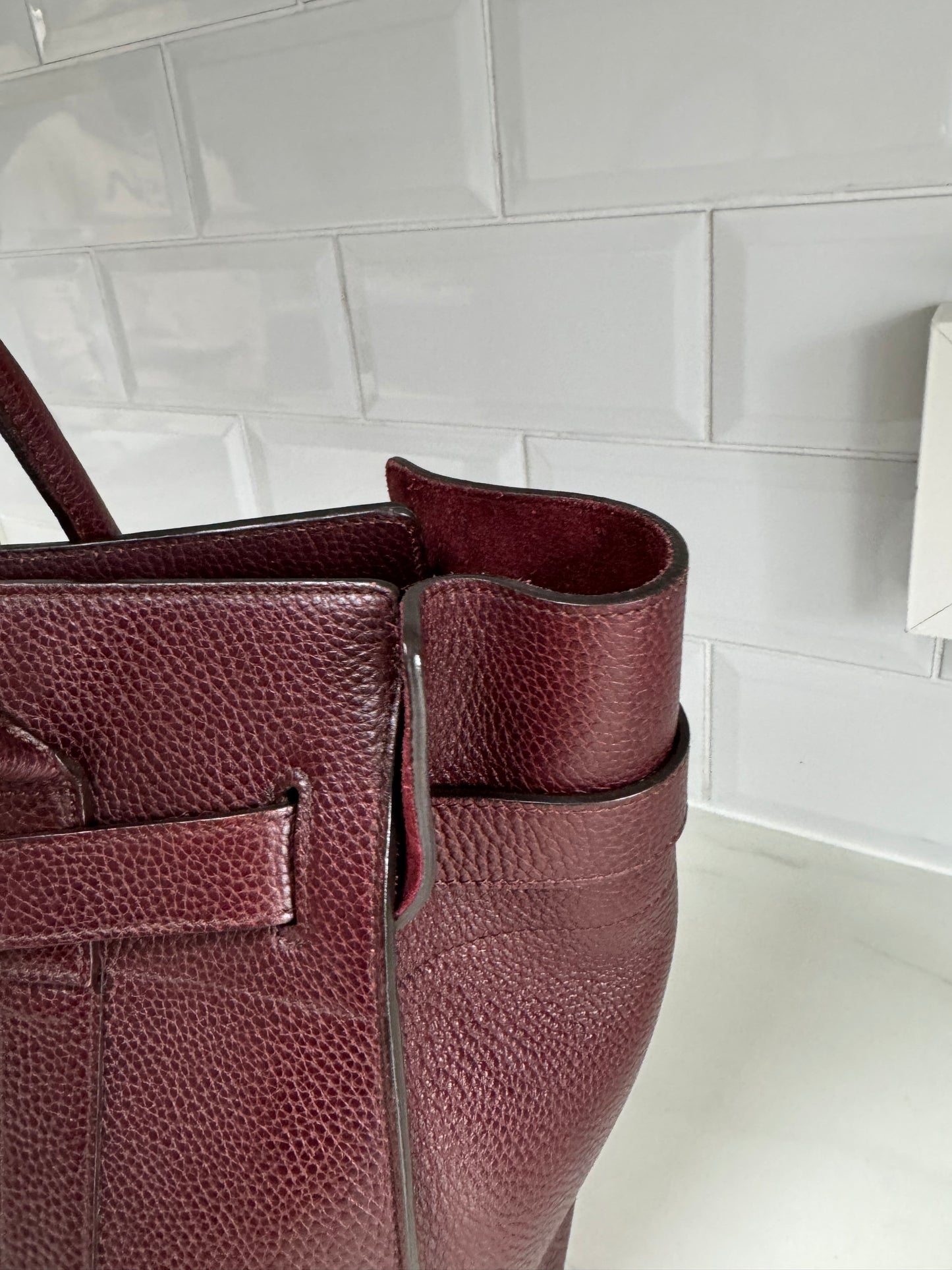 Mulberry Large Zipped Bayswater - Oxblood