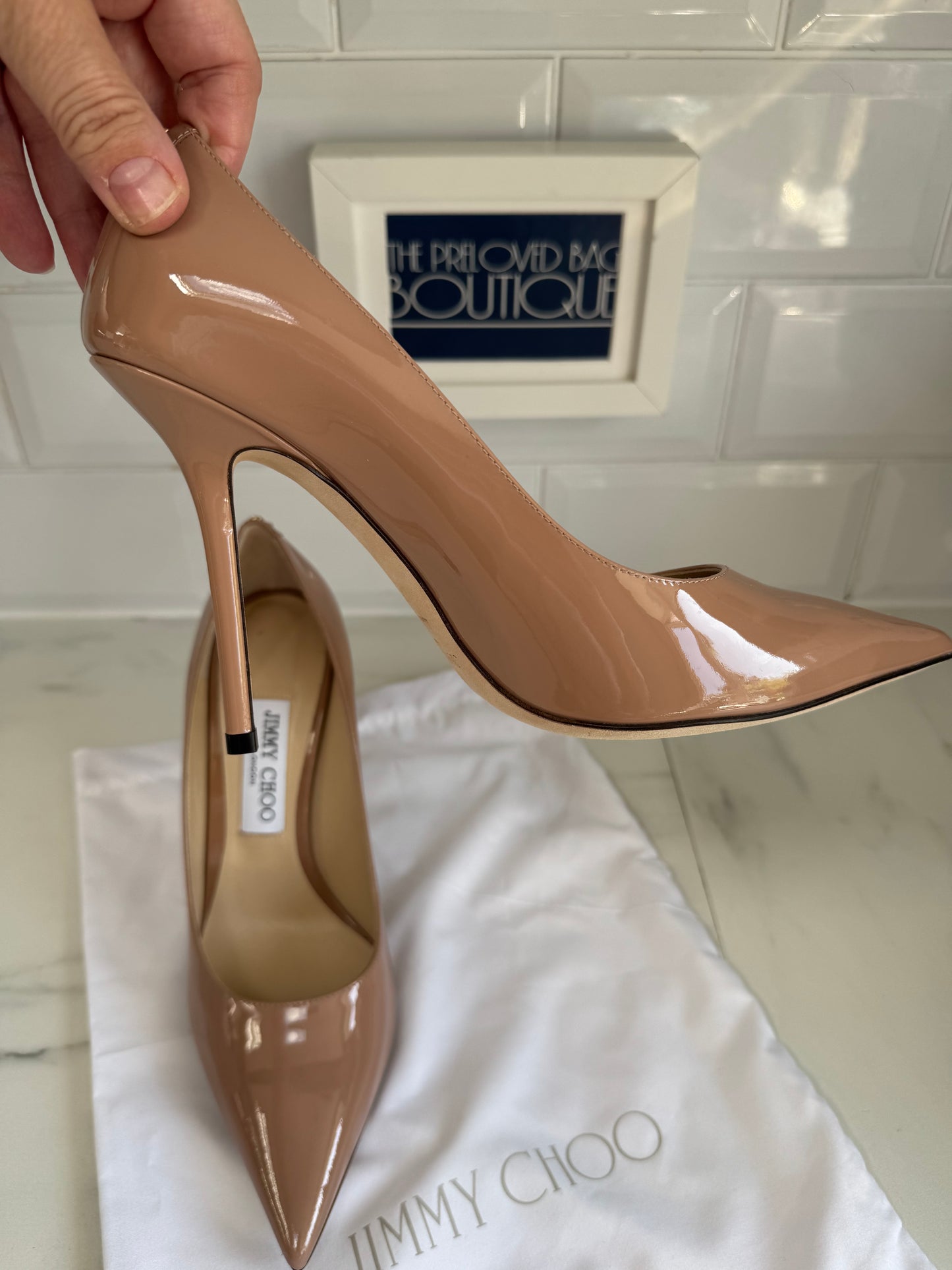 Jimmy Choo Love 100  Heels - Ballet Pink
