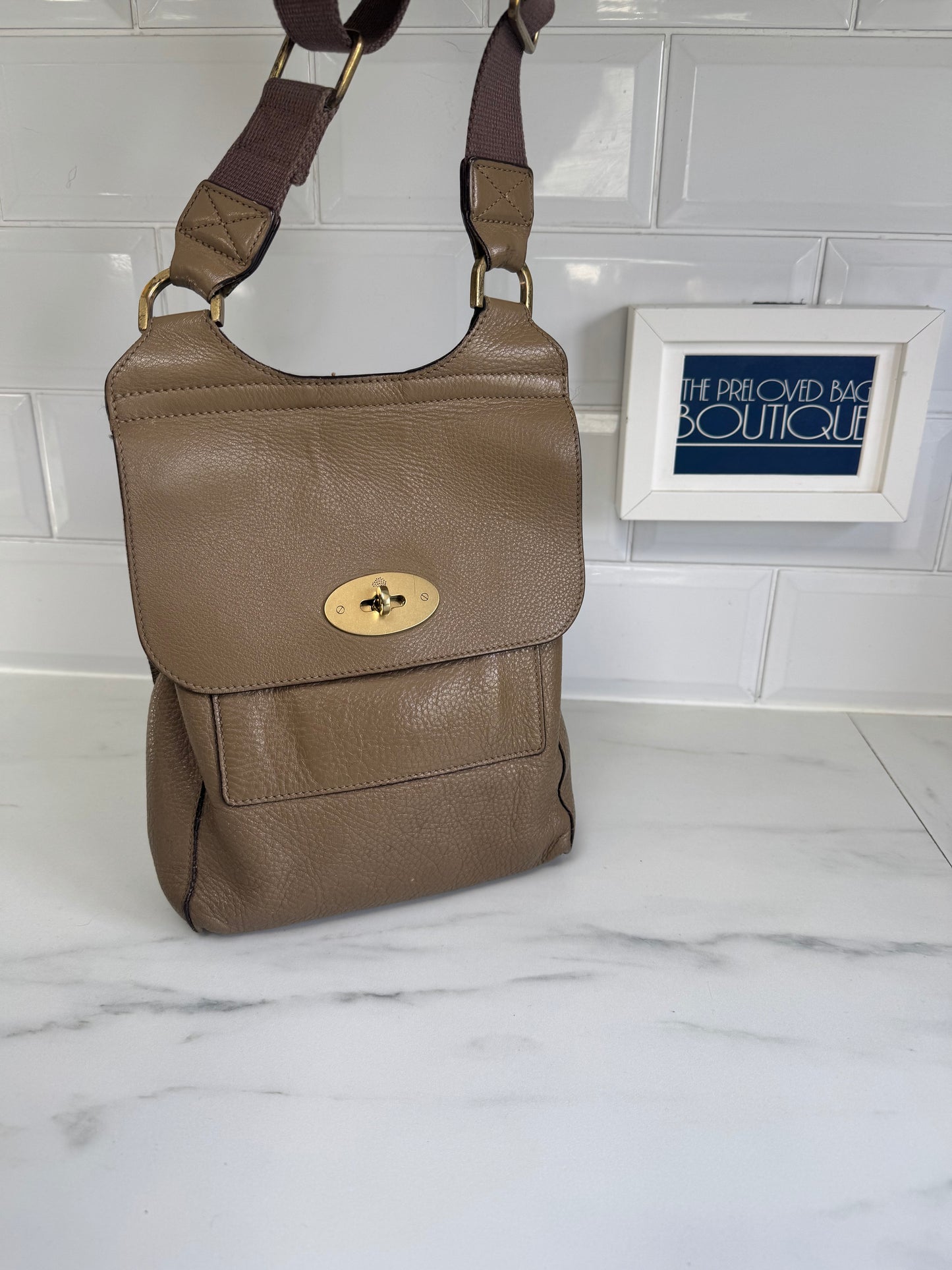 Mulberry Small Antony - Taupe