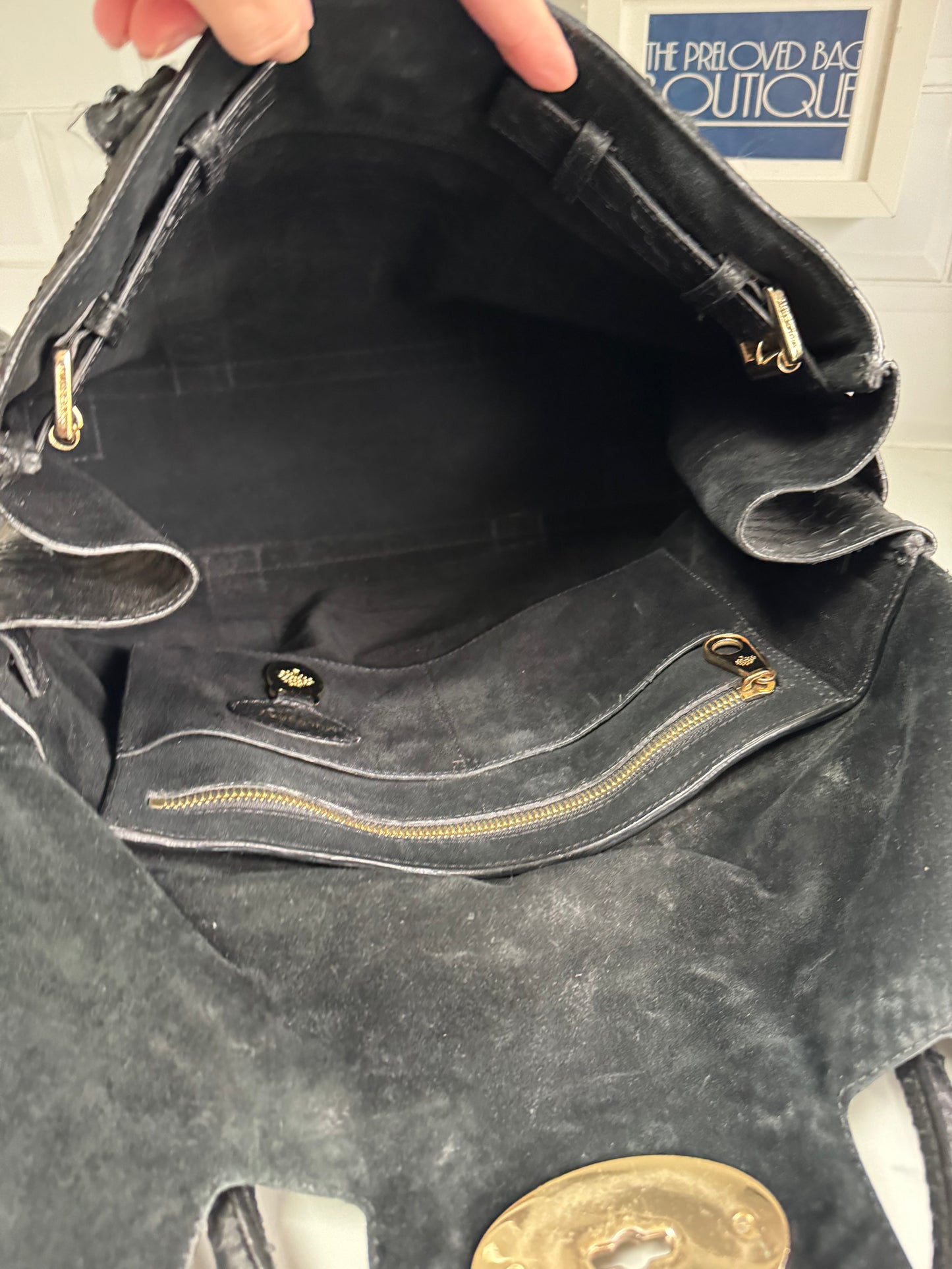 Mulberry Silky Snake Bayswater - Black