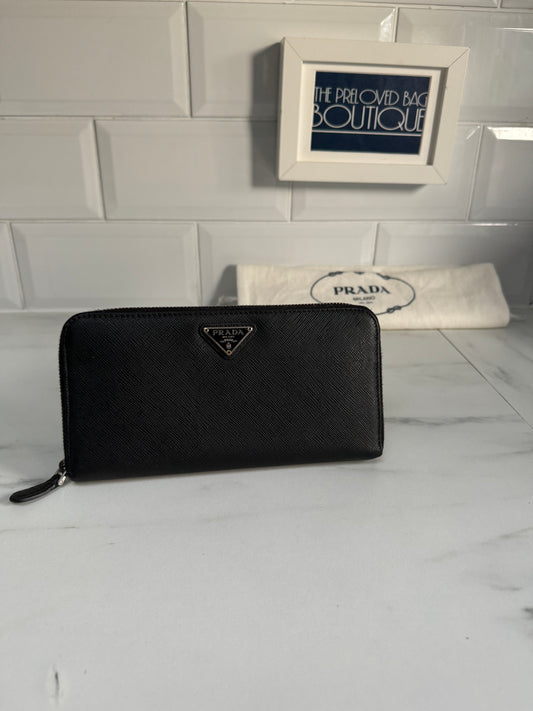 Prada Lampo Wallet - Black