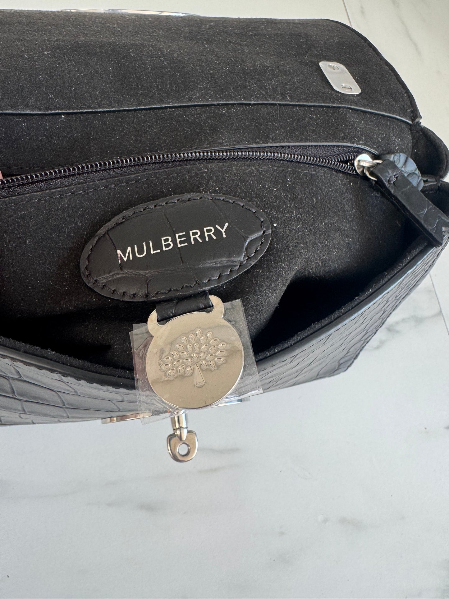 Mulberry Regular Lily -Black Croc