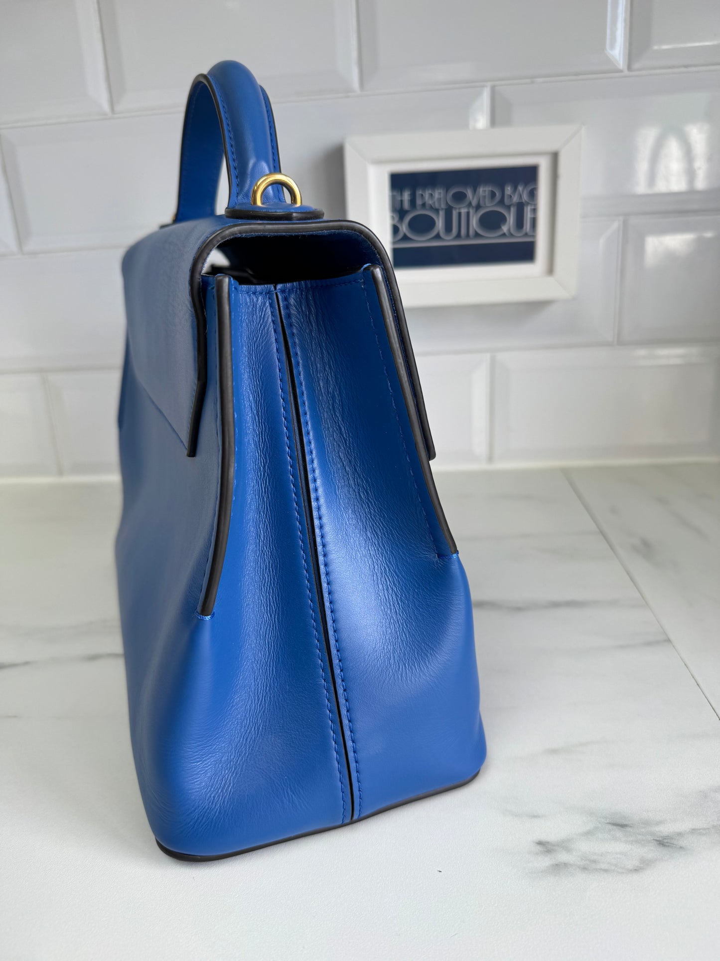 Mulberry Small Seaton - Porcelain Blue