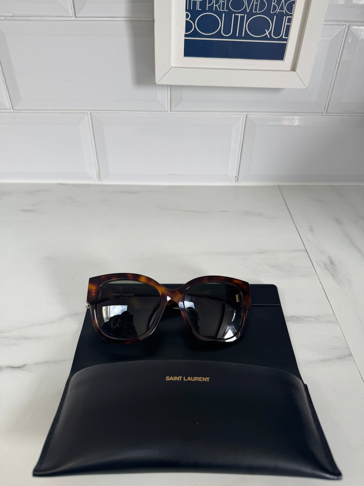 Saint Laurent (YSL) Sun SL/M95 Sunglasses - tortoiseshell