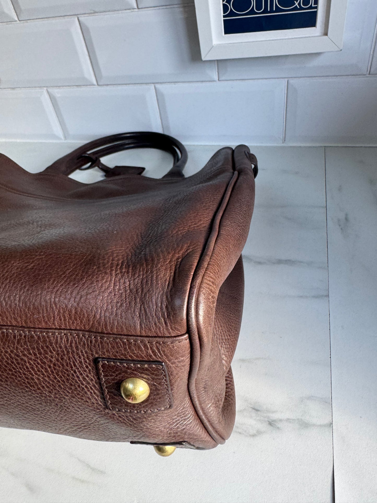 Mulberry Postmans Lock Open Top tote - Chocolate Brown NVT