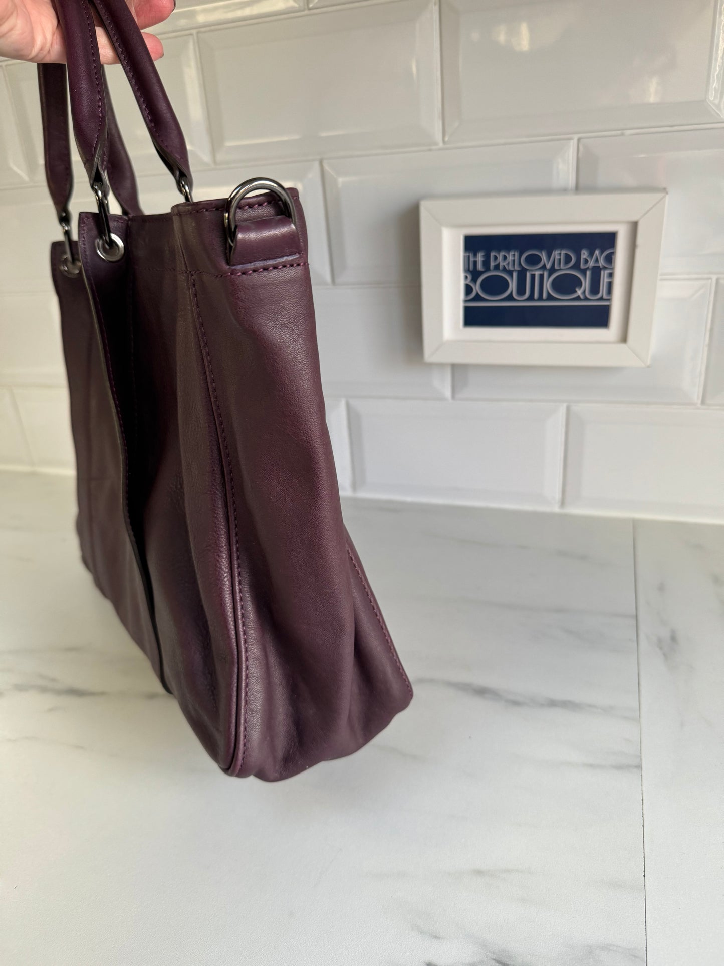 Longchamp 3D Tote - Burgundy