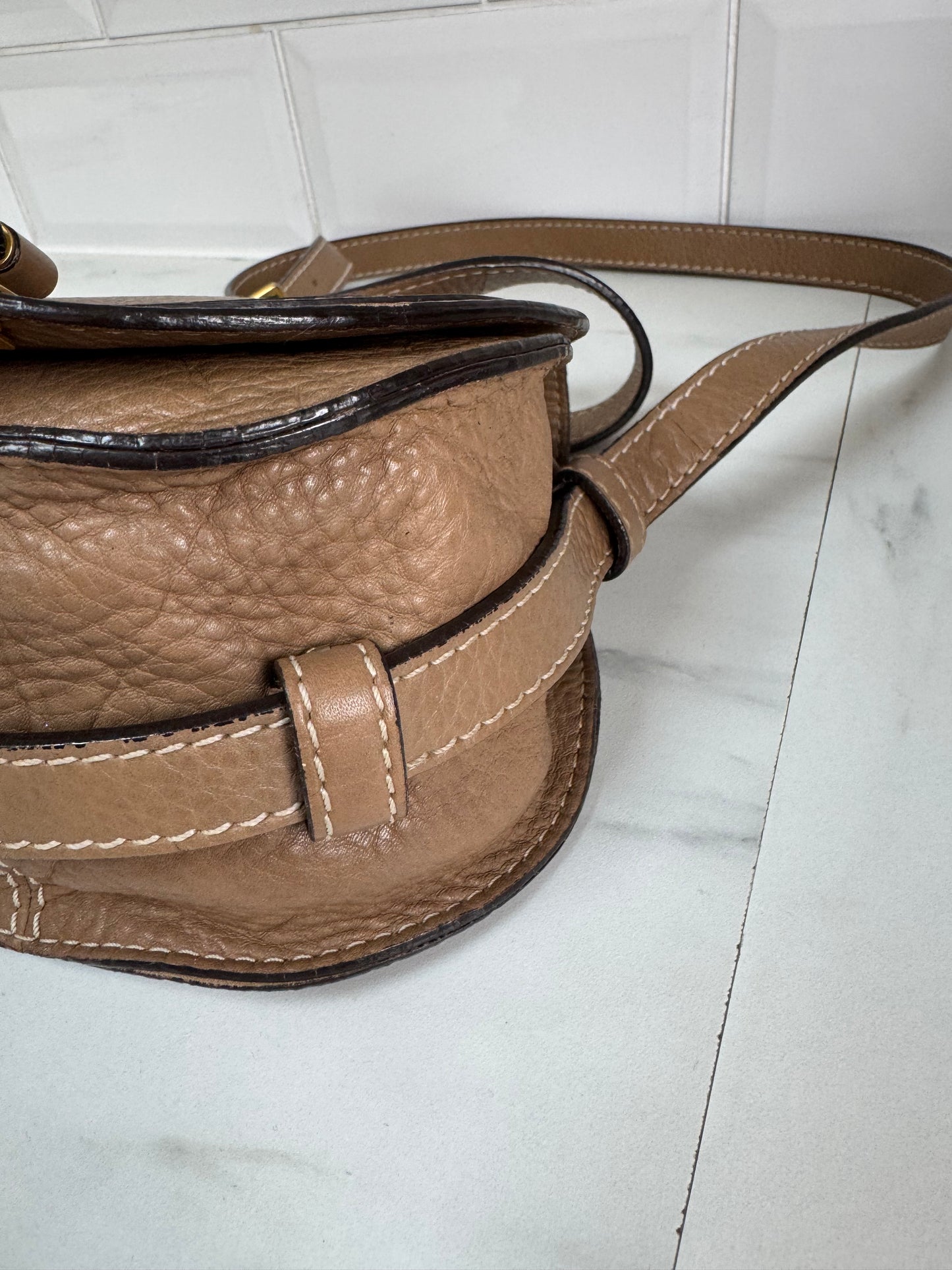 Chloé Small Marcie Satchel- Nut