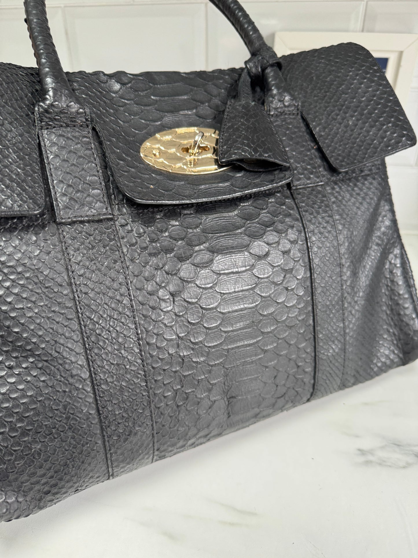 Mulberry Silky Snake Bayswater - Black