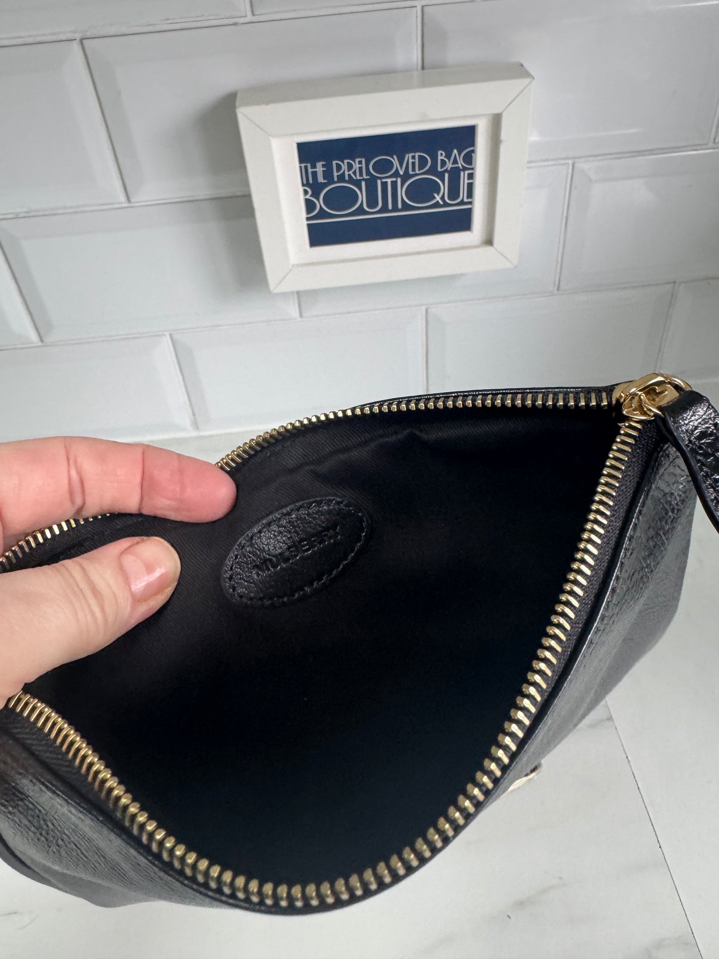 Mulberry Mitzy Zipped Pouch - Black