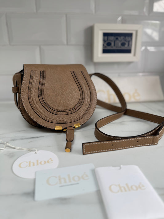 Chloé Small Marcie Satchel- Nut