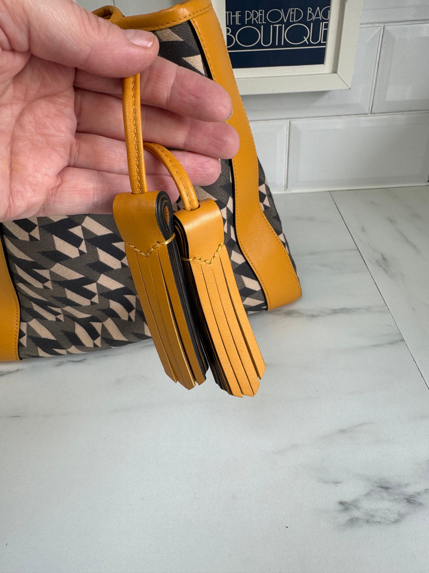 Mulberry Small Millie Tote - Deep Amber & Monogram