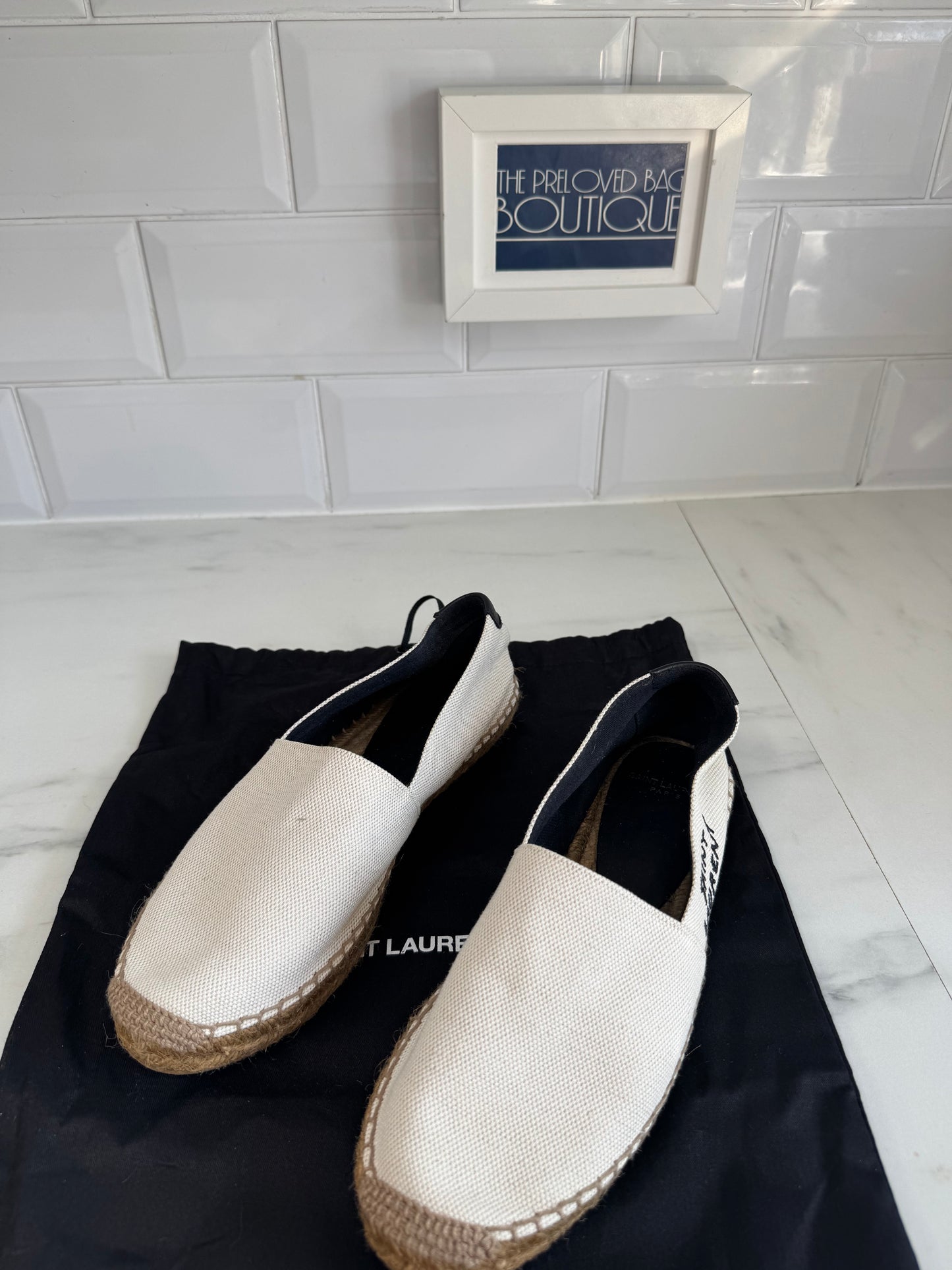 Saint Laurent Espadrilles (2) - Cream