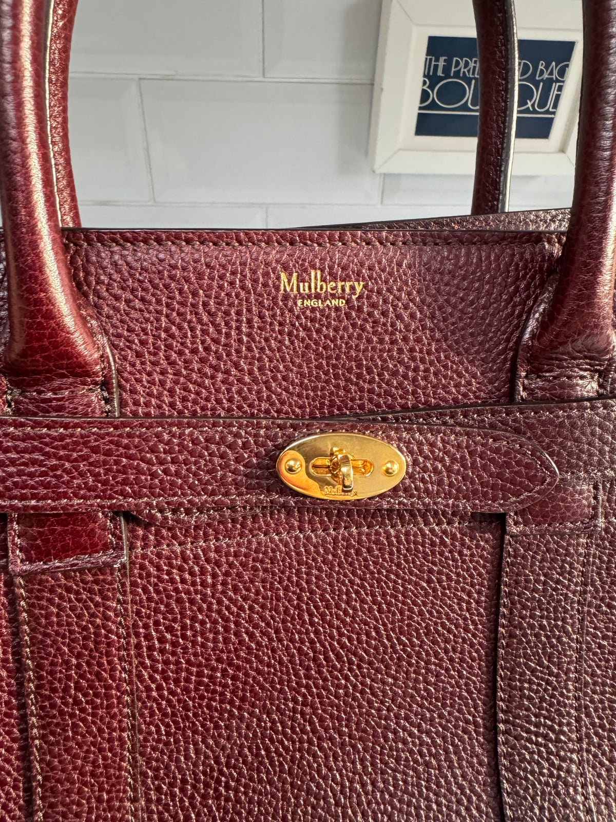 Mulberry Small Zipped Bayswater - Oxblood
