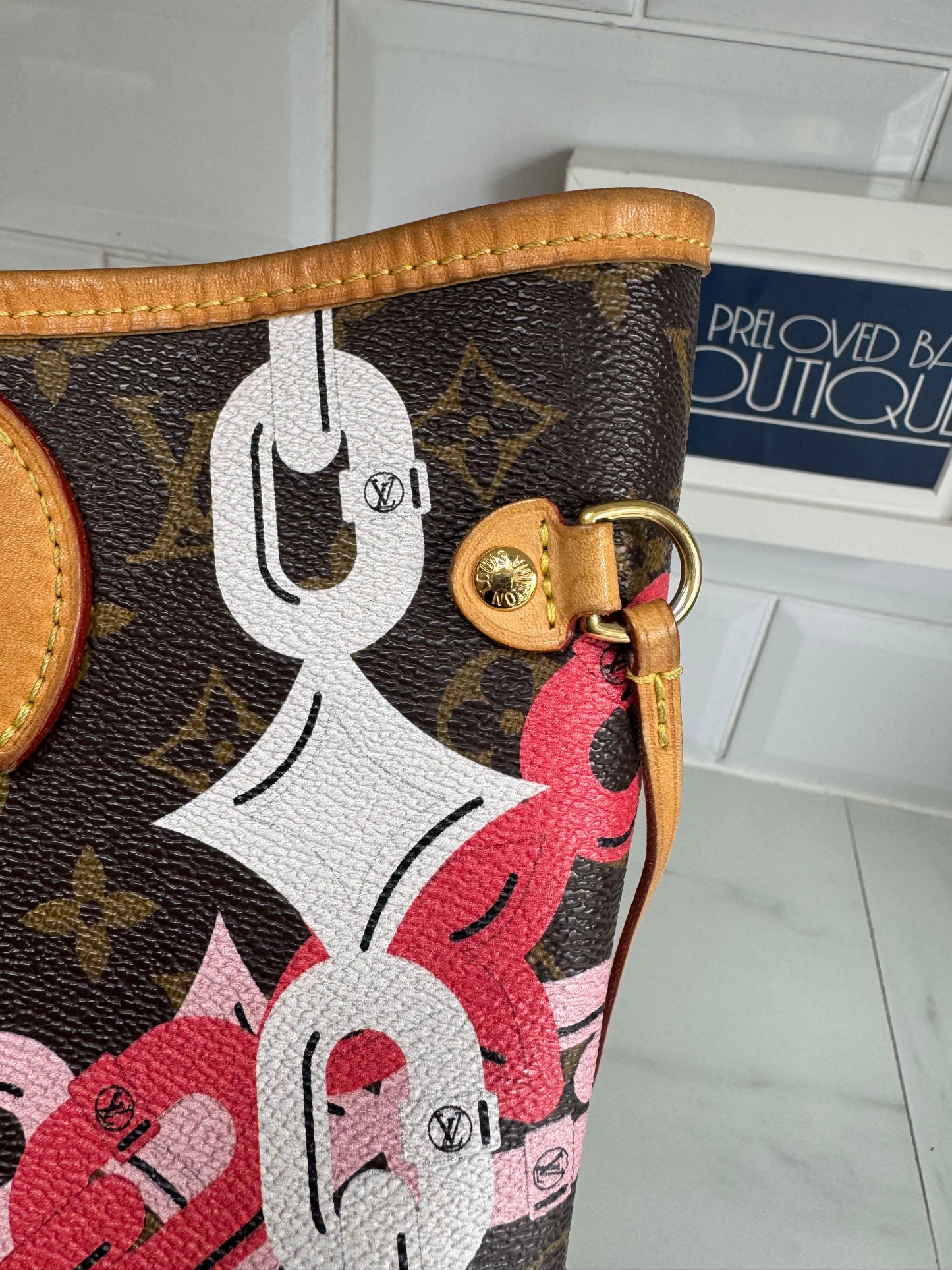 Louis Vuitton Limited Edition 2016 Bay MM Neverfull - Pink and Brown