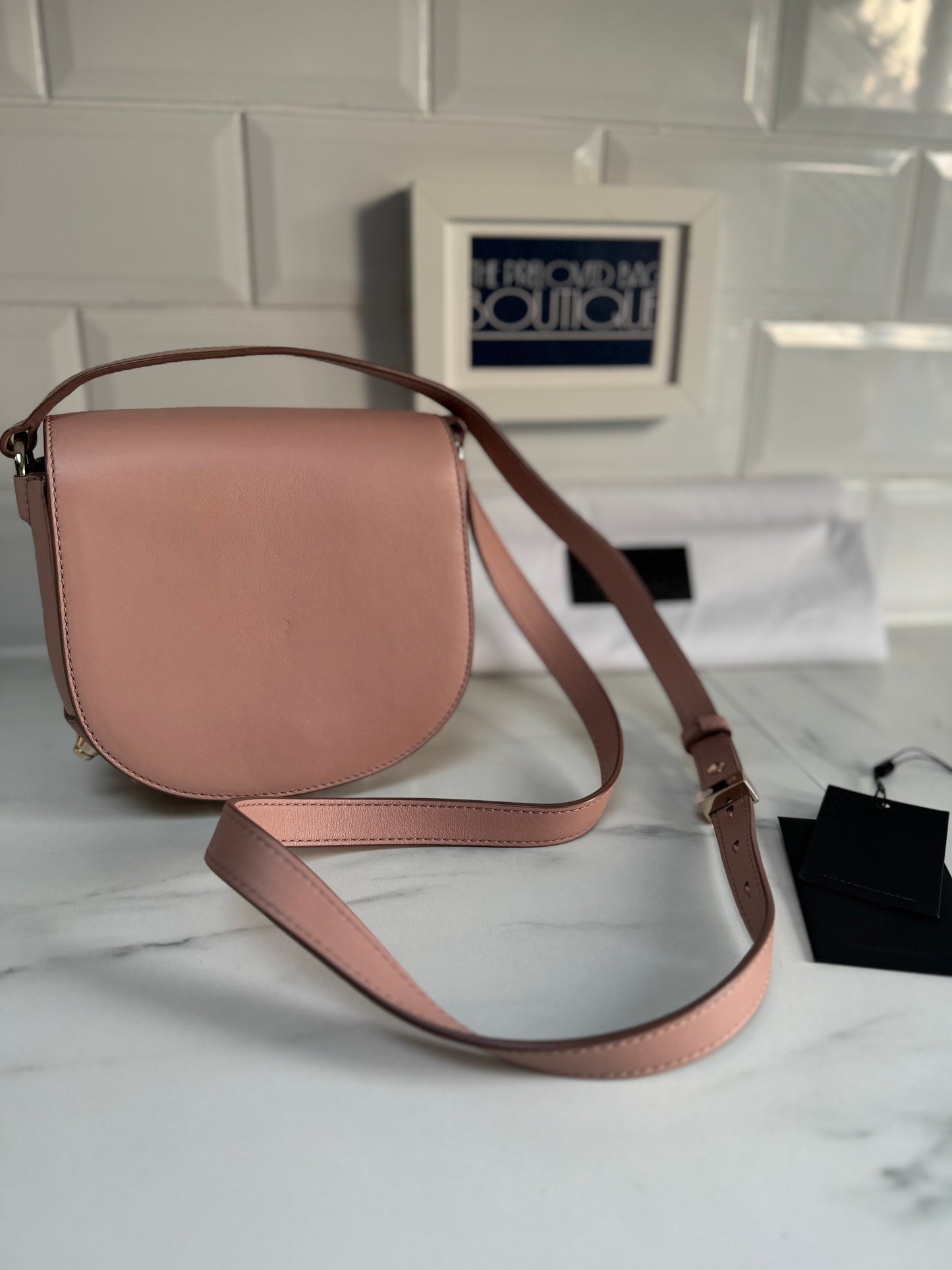 Alexander Wang Alpha Lia Saddle Bag - Blush Pink