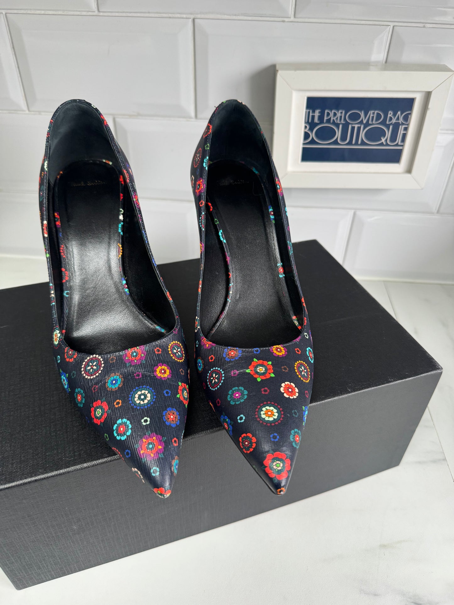 Paul Smith Patterned Heels - Blue, Red, Green, white