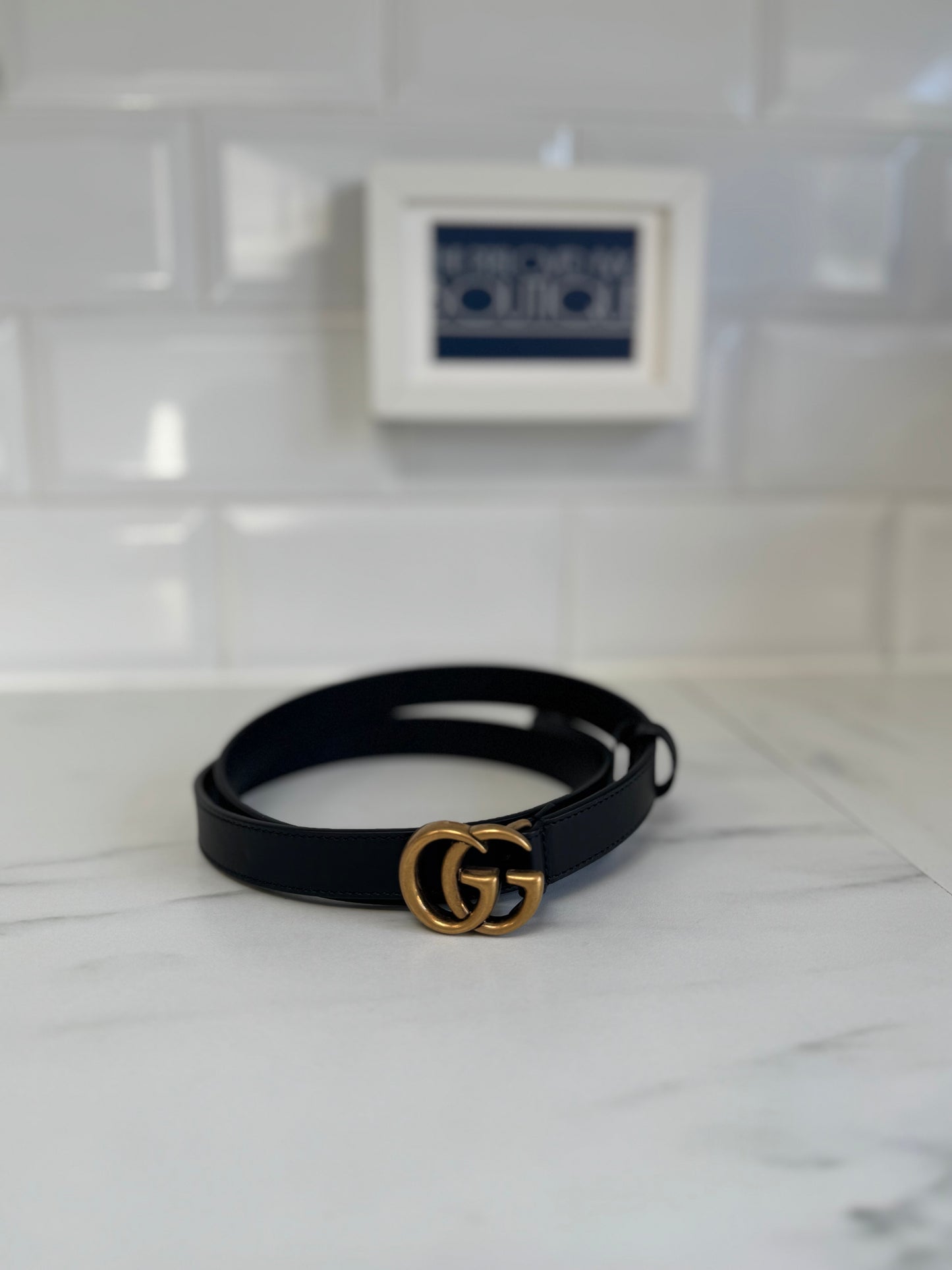 Gucci Slim Belt - Black