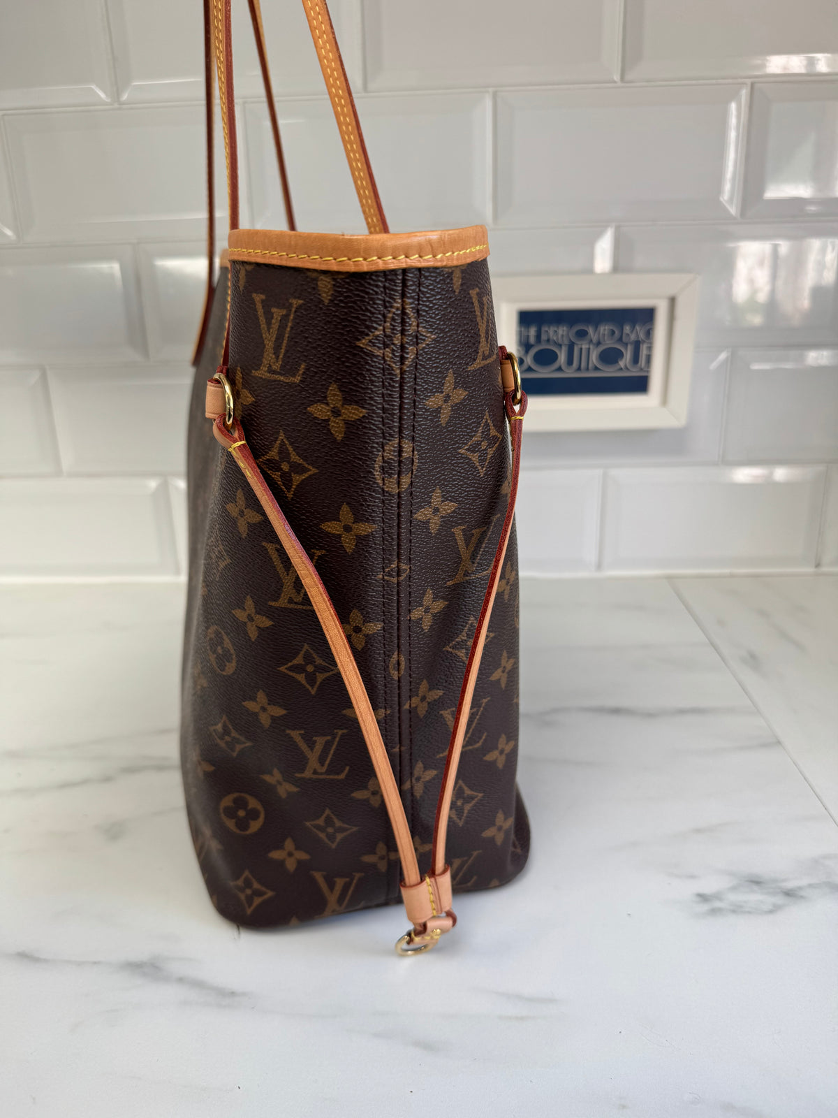 Louis Vuitton MM Neverfull & Pouch- Monogram Cerises