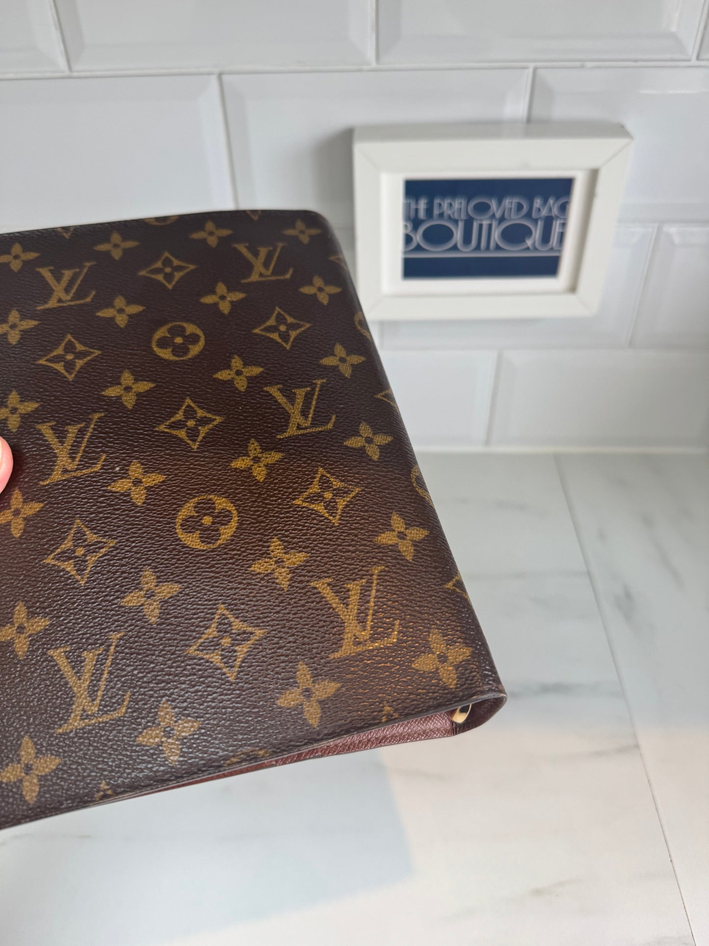 Louis Vuitton Large Ring Agenda Cover - Monogram Brown