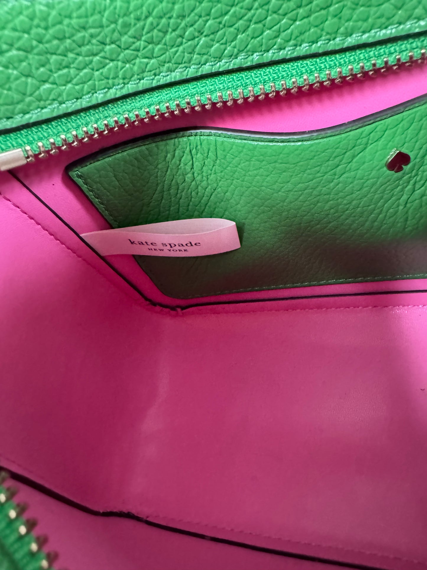 Kate Spade Dolly Small Sweet Pea Shoulder Bag - Green & Pink