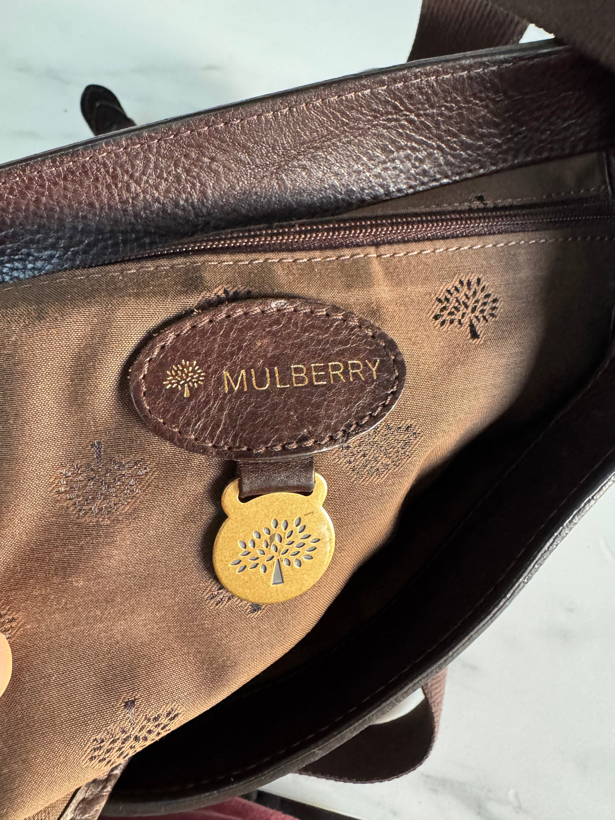 Mulberry Bonnie Satchel - Chocolate Brown