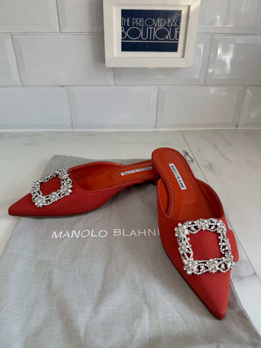 Manolo Blahnik Hangisimuflat - Orange