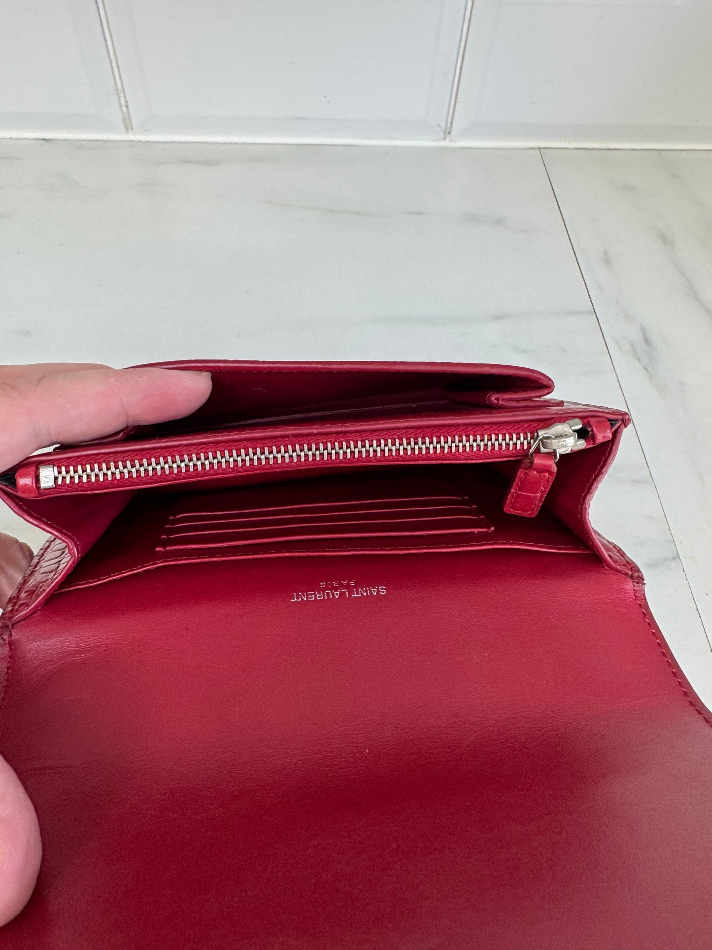 Saint Laurent Mini Sunset - Red