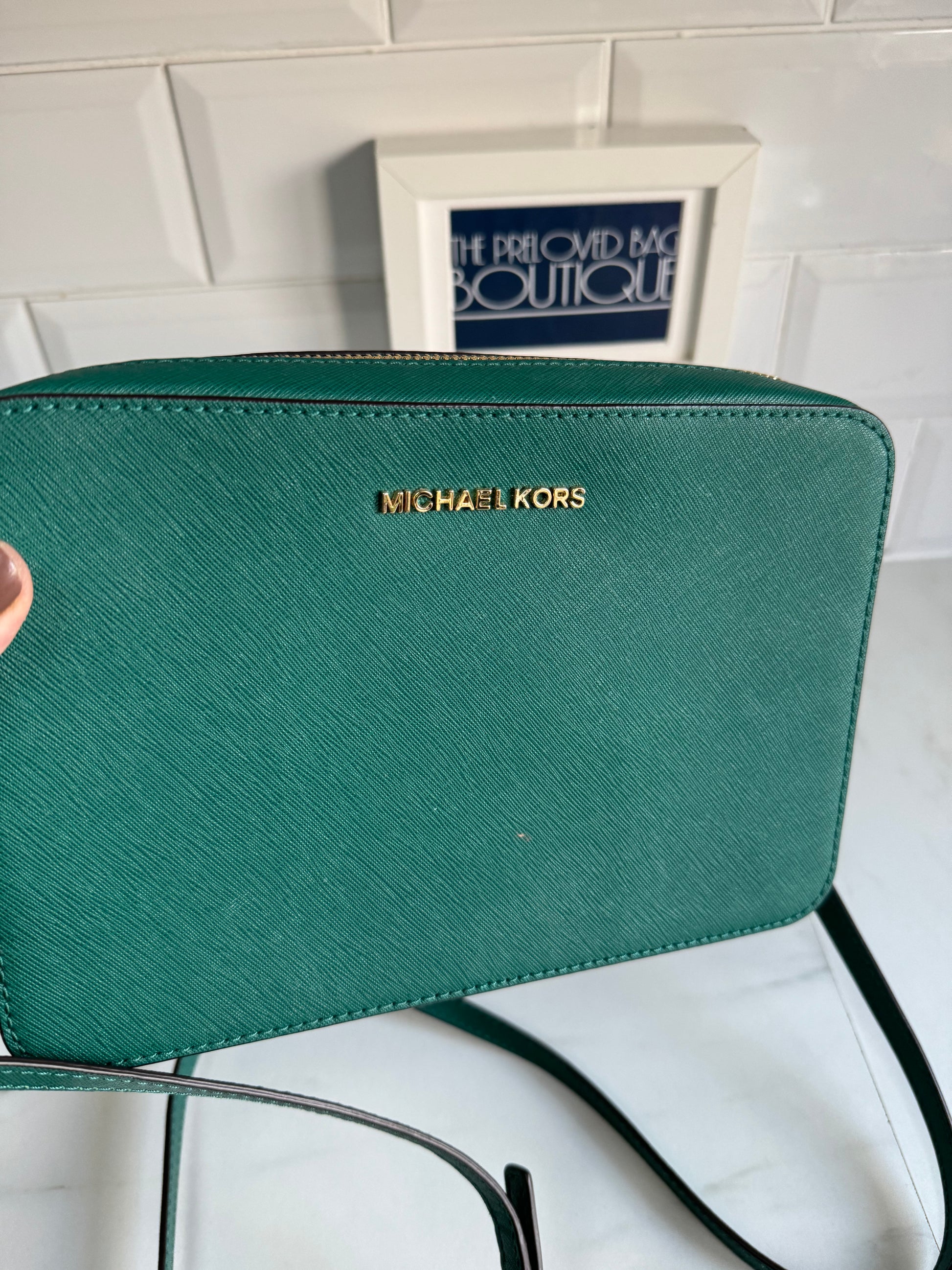 Michael kors teal bag deals