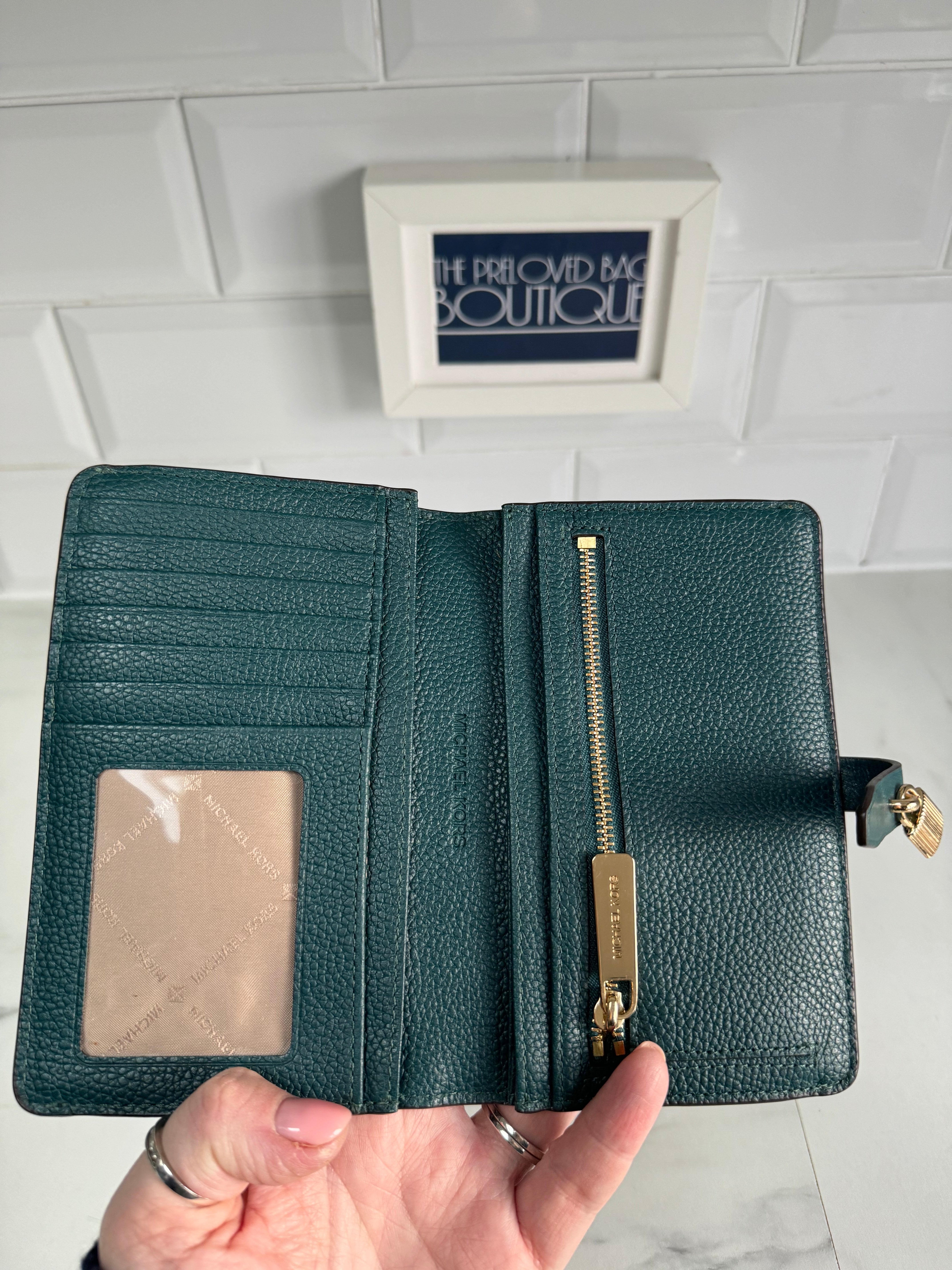 Michael Kors Wallet Forest Green