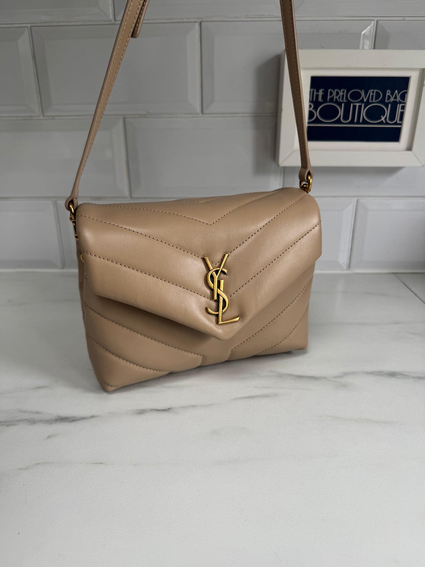 Saint Laurent Toy Lou Lou - Dark Beige