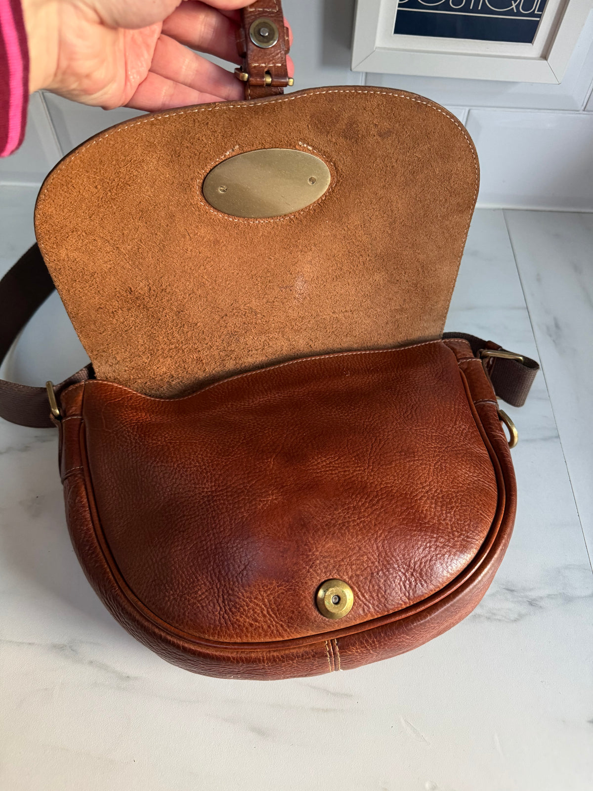 Mulberry Bonnie Satchel - Oak