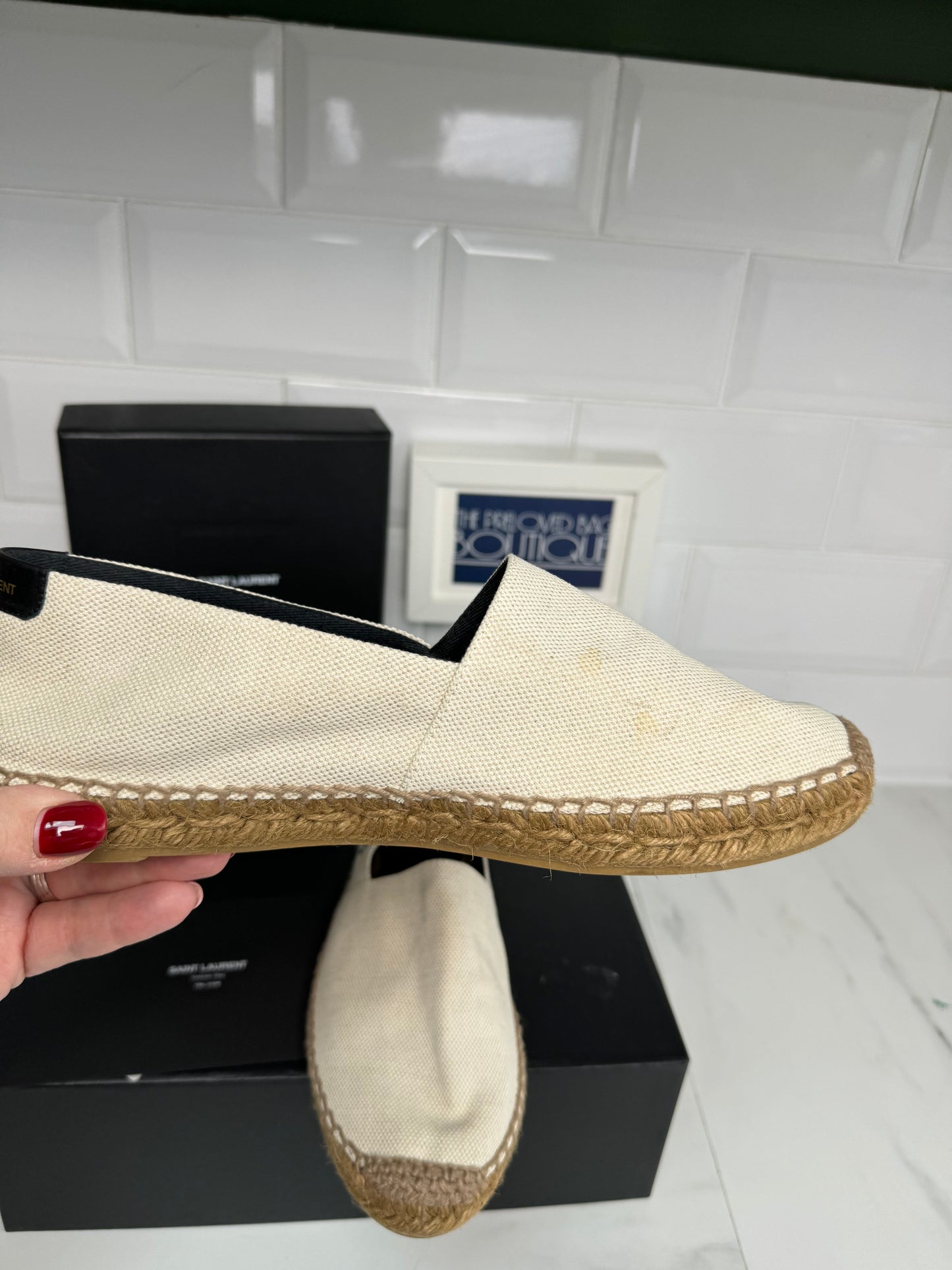 Saint Laurent Espadrilles - Cream