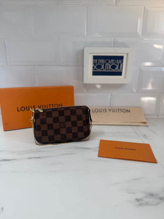 Louis Vuitton Mini Pochette Accessories - Damier Ebene