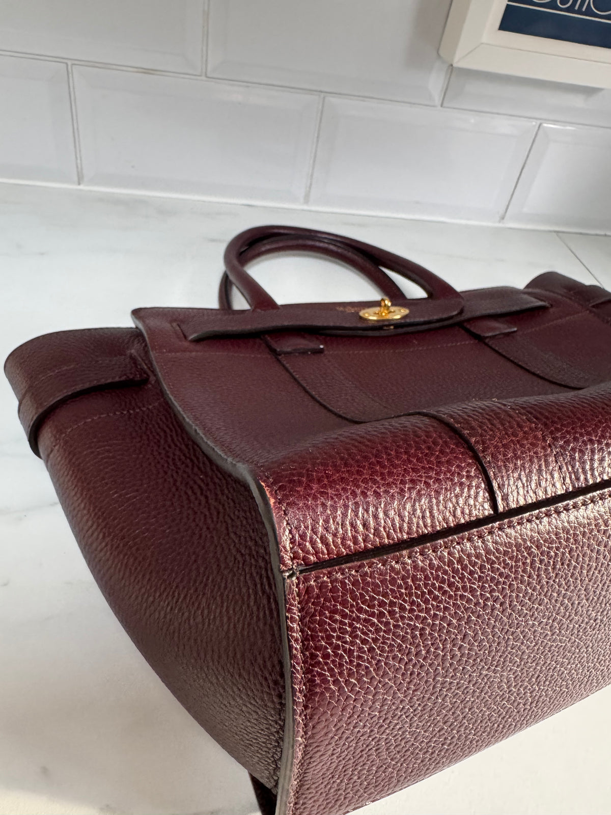 Mulberry Small Zipped Bayswater - Oxblood