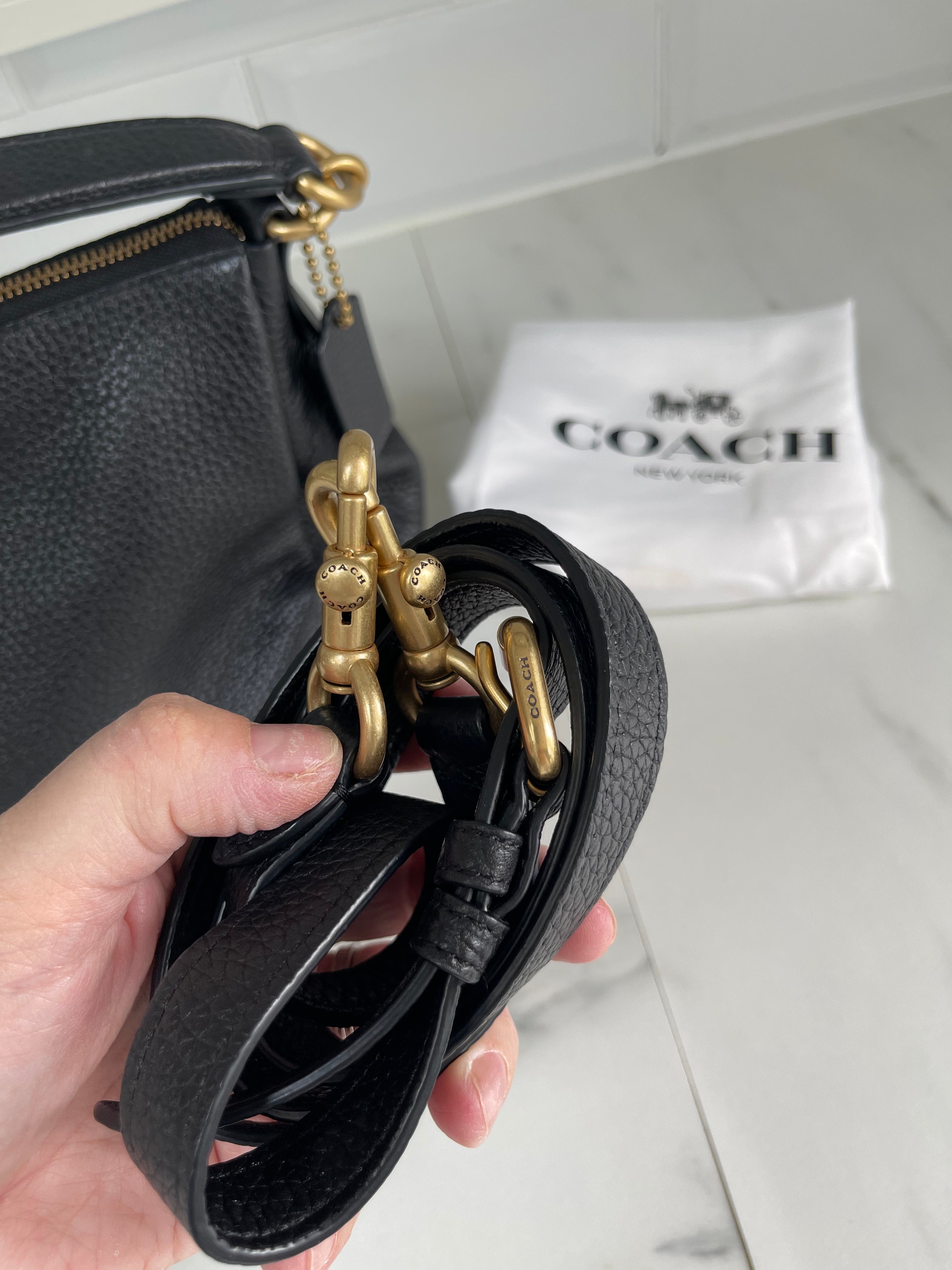 Small black coach on sale purses