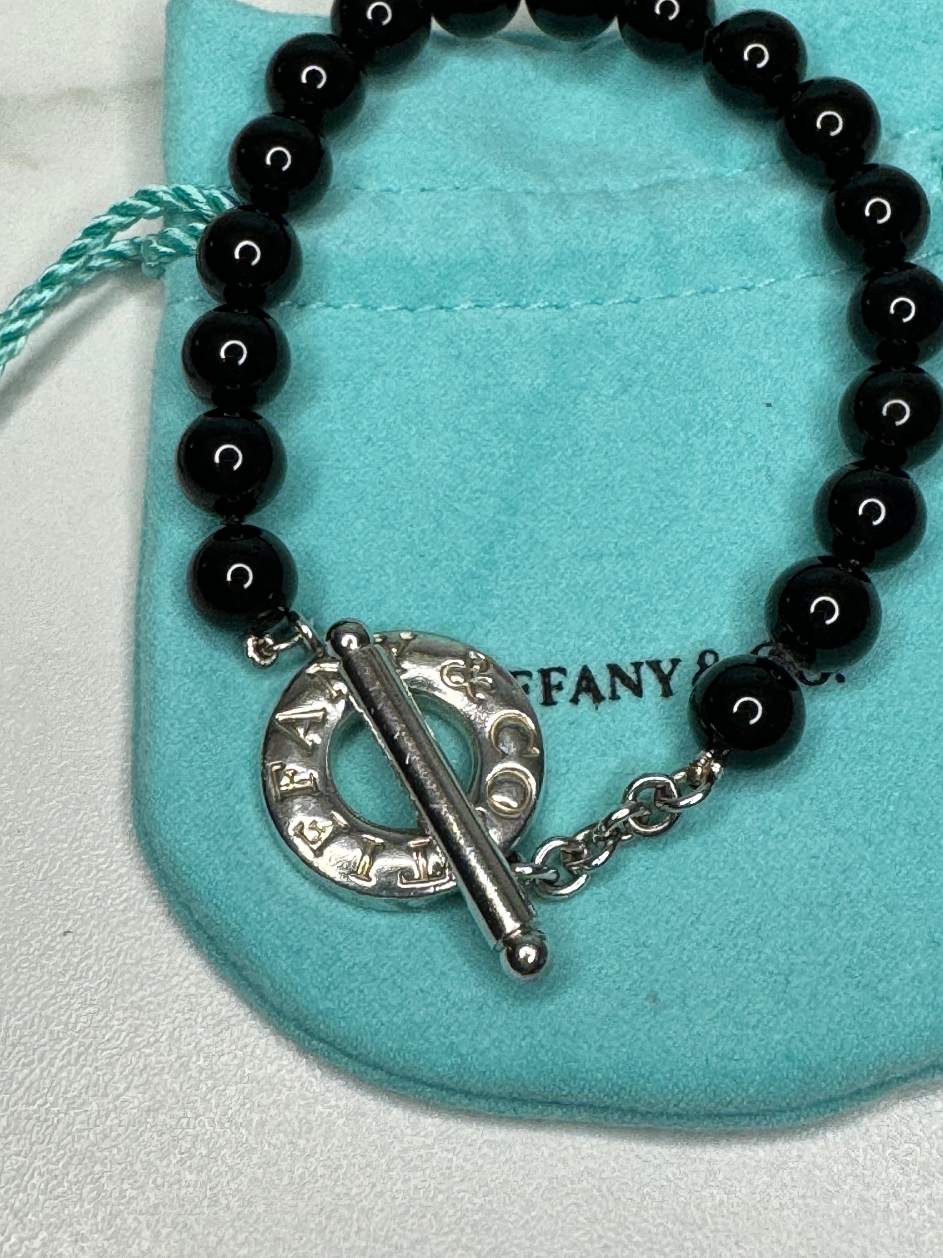 Tiffany Co Toggle Bracelet Black Onyx The Preloved Bag Boutique