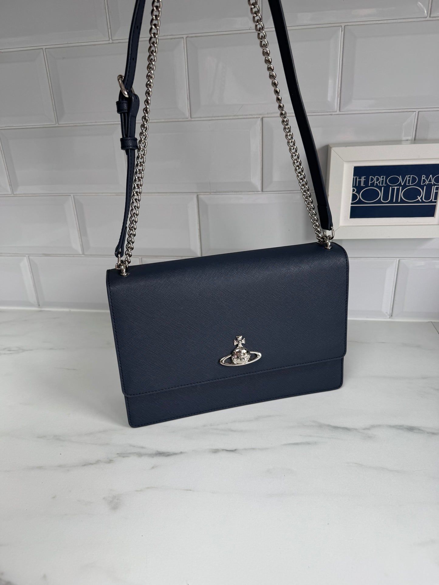 Vivienne Westwood Flap Bag - Blue