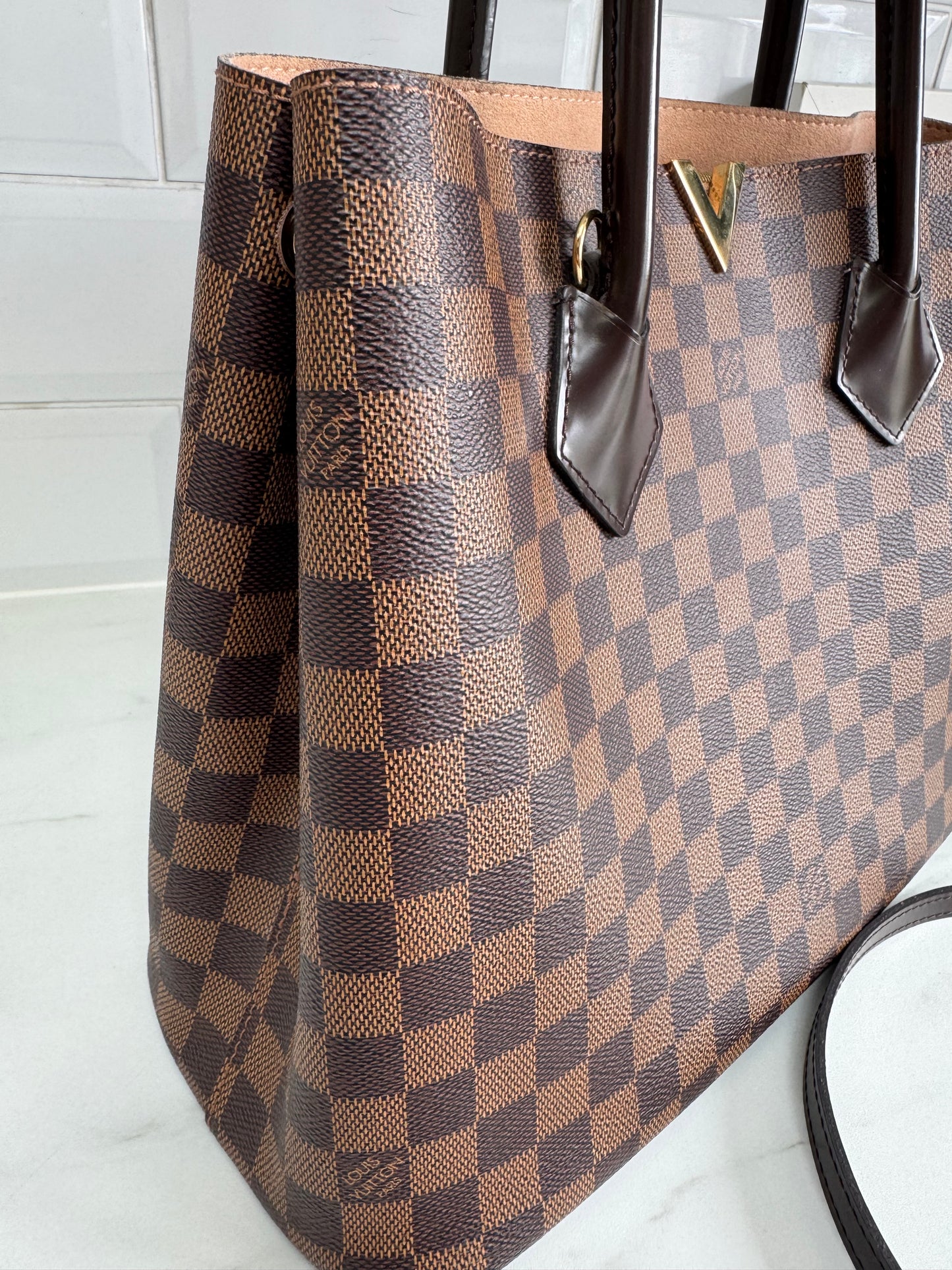Louis Vuitton Kensington Tote - Damier Ebene