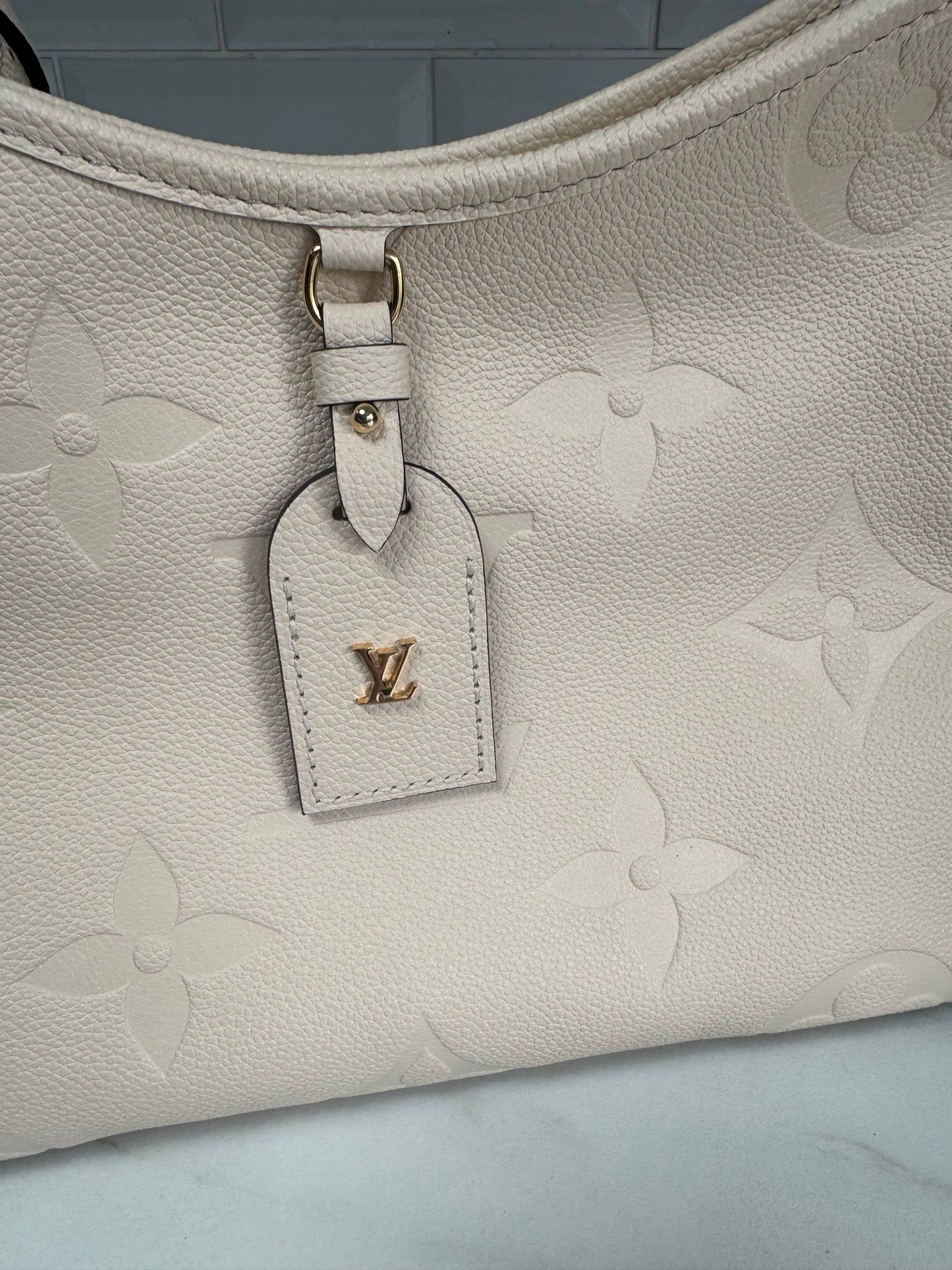 Louis Vuitton Carryall Creme Giant Monogram Emperiente PM - White
