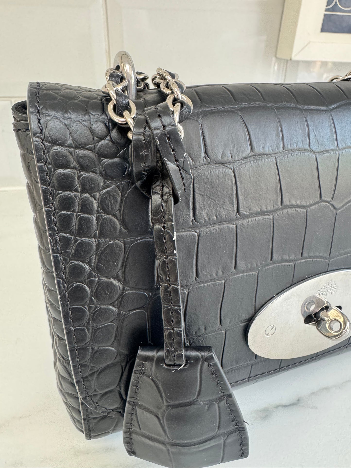 Mulberry Regular Lily -Black Croc