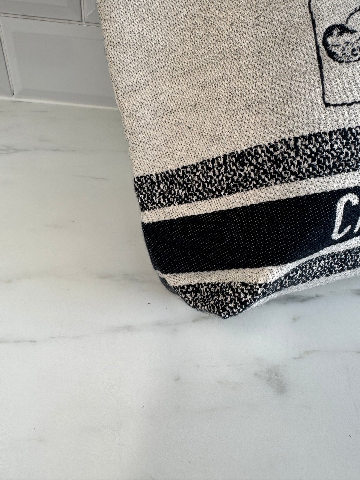 Christian Dior Canvas Shopper Tote - White and Navy
