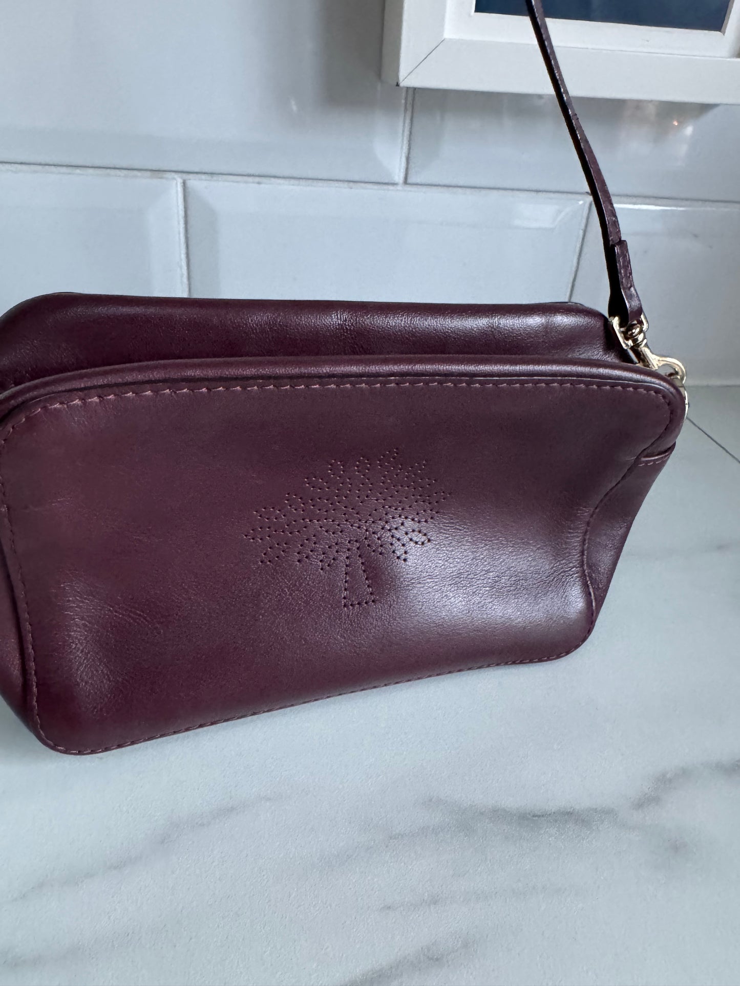 Mulberry Blossom Pochette - Oxblood