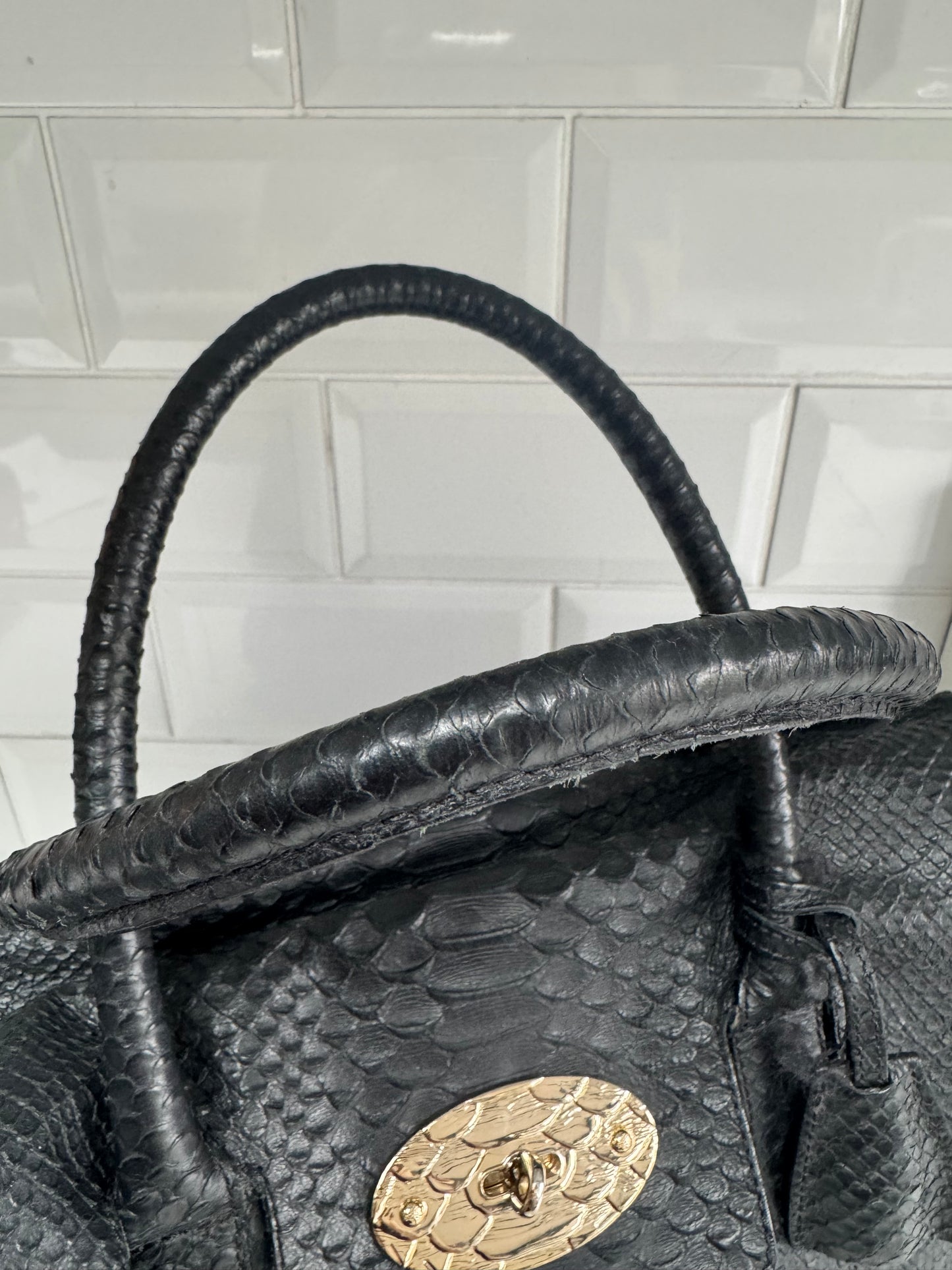 Mulberry Silky Snake Bayswater - Black