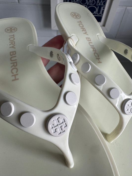 Tory Burch Flip Flops - White