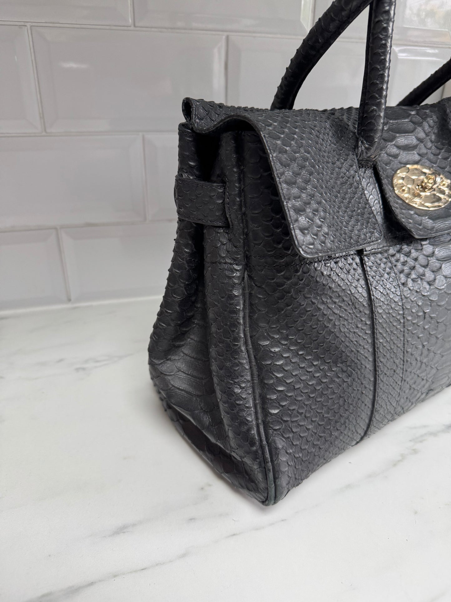 Mulberry Silky Snake Bayswater - Black