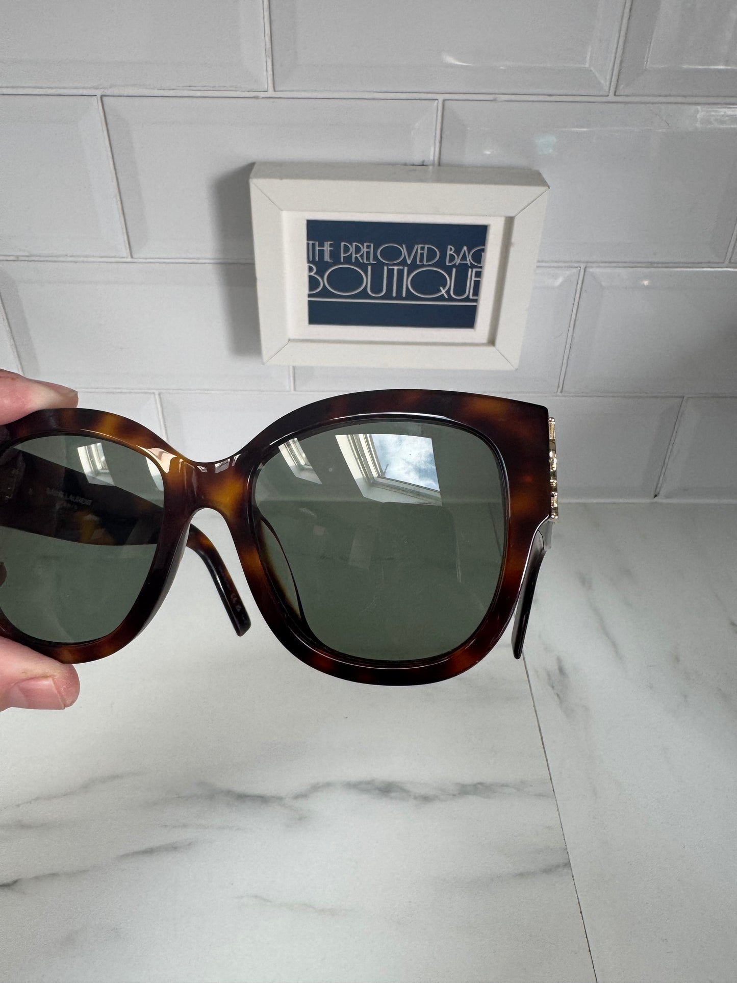 Saint Laurent (YSL) Sun SL/M95 Sunglasses - tortoiseshell